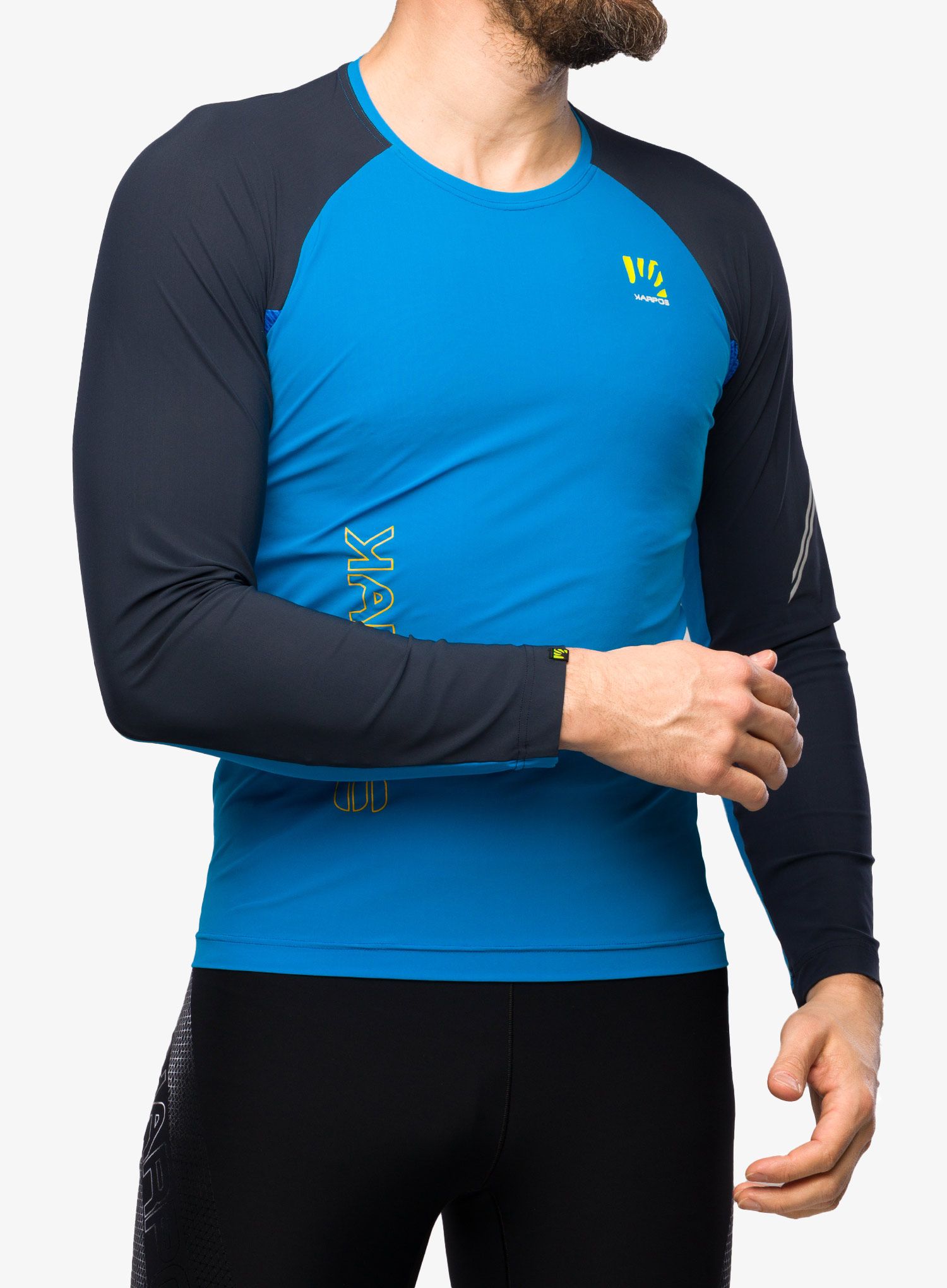 Mikina na běh Karpos Lavaredo Jersey LS - indigo bunting/outer space