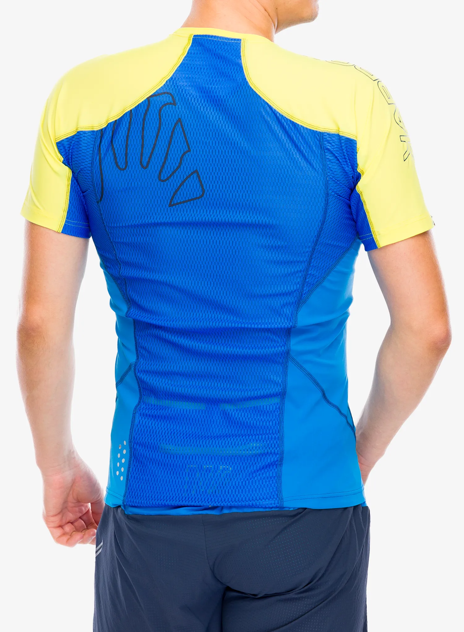 Běžecké triko Karpos Lavaredo Jersey - indigo bunting/high visibility