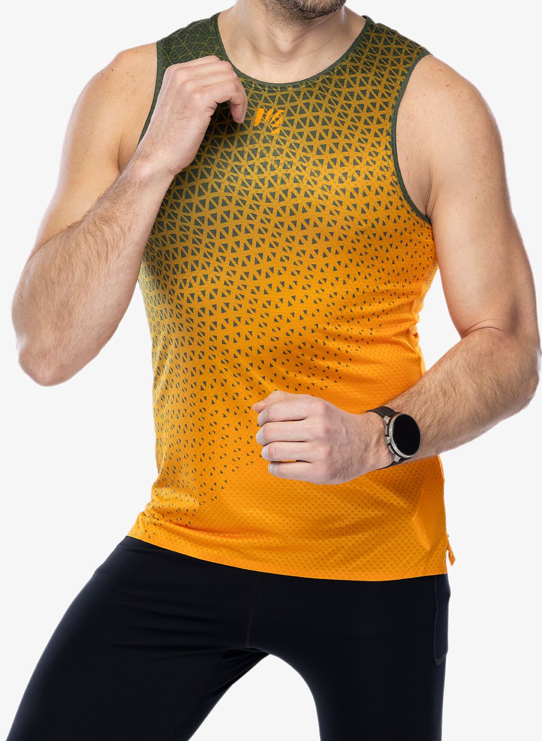 Běžecké triko Karpos Lavaredo Ultra Tank - radiant/rifle green