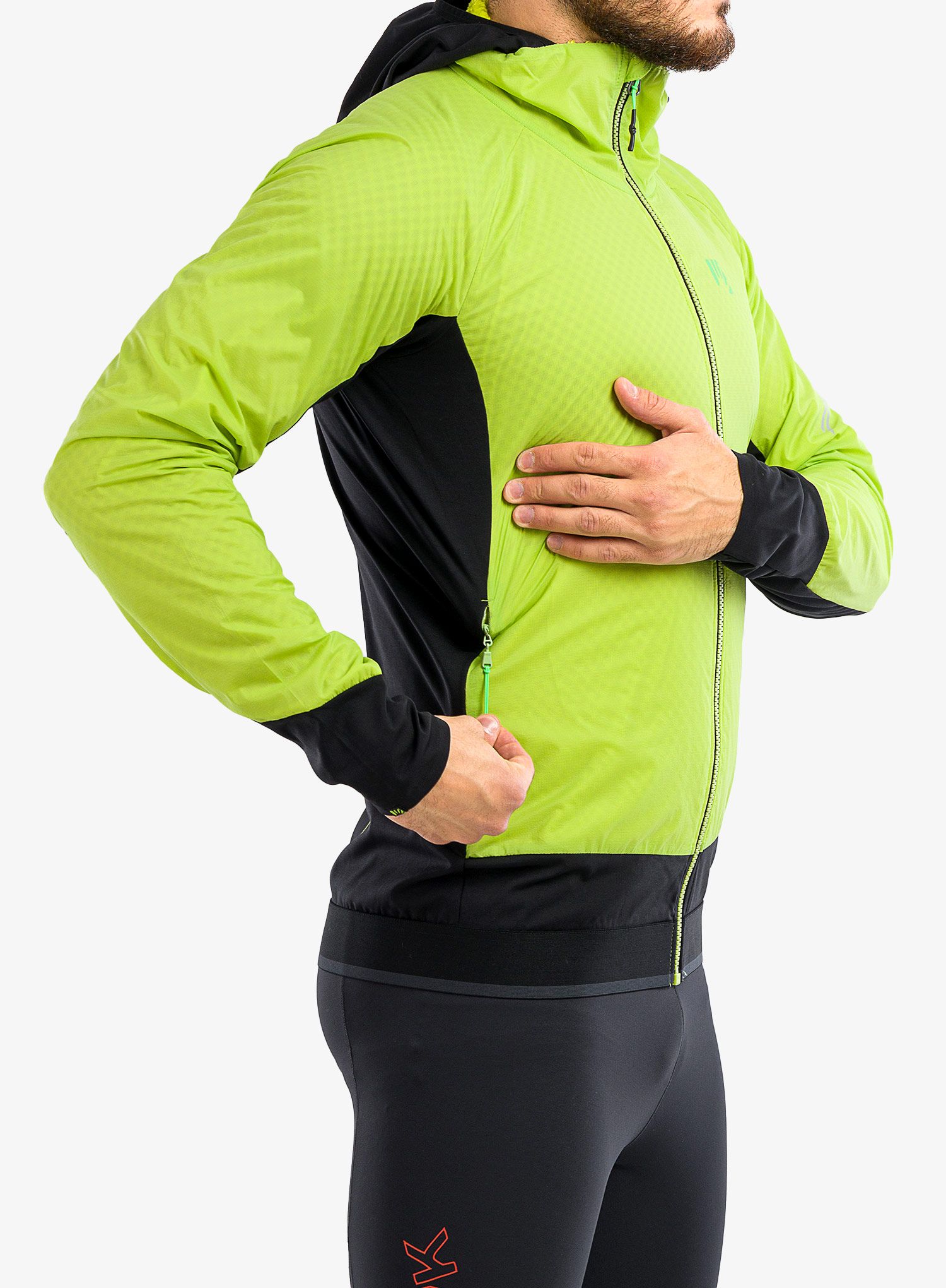 Běžecká bunda Karpos Lavaredo Winter Jacket - lime green/black