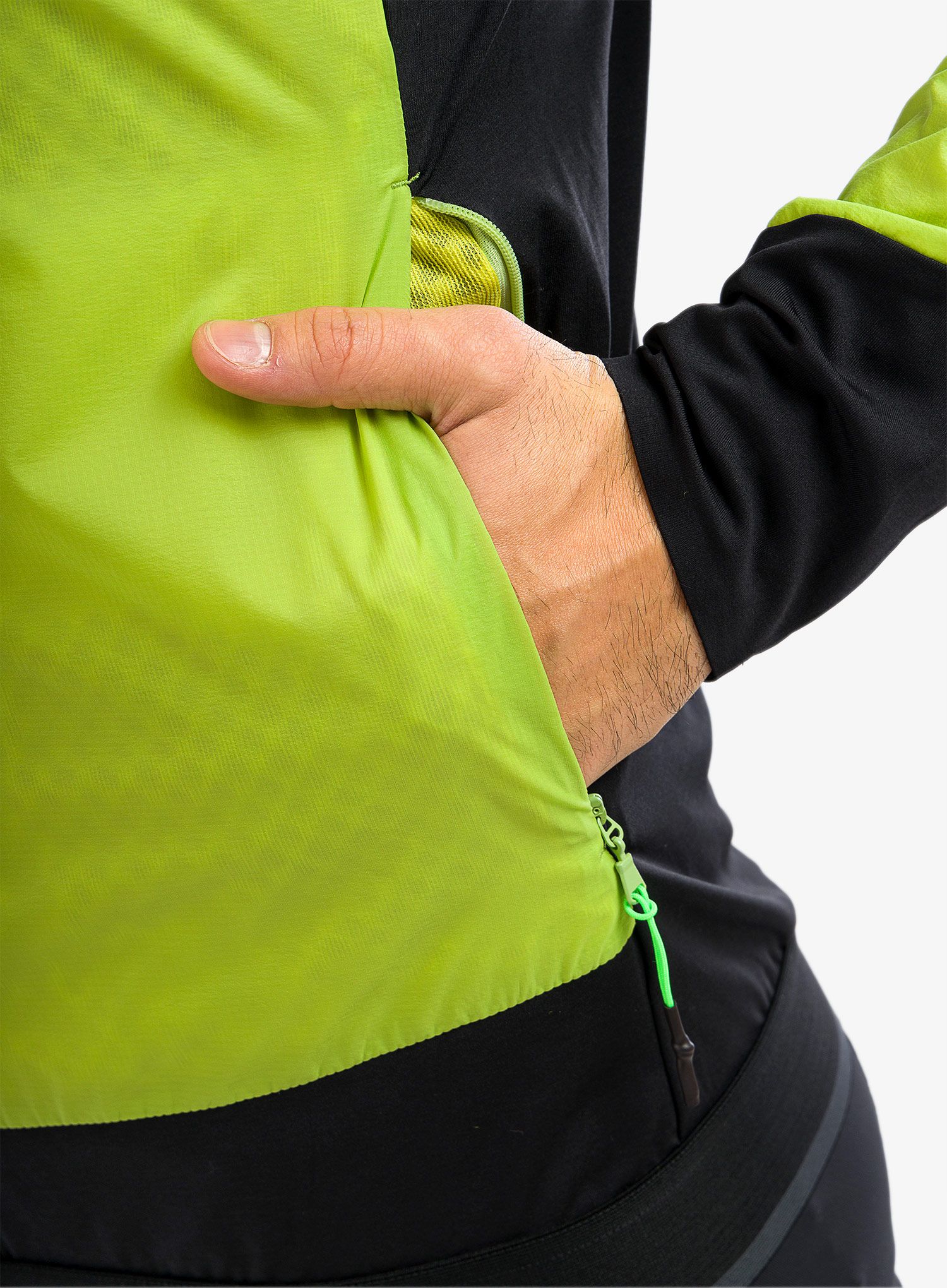 Běžecká bunda Karpos Lavaredo Winter Jacket - lime green/black