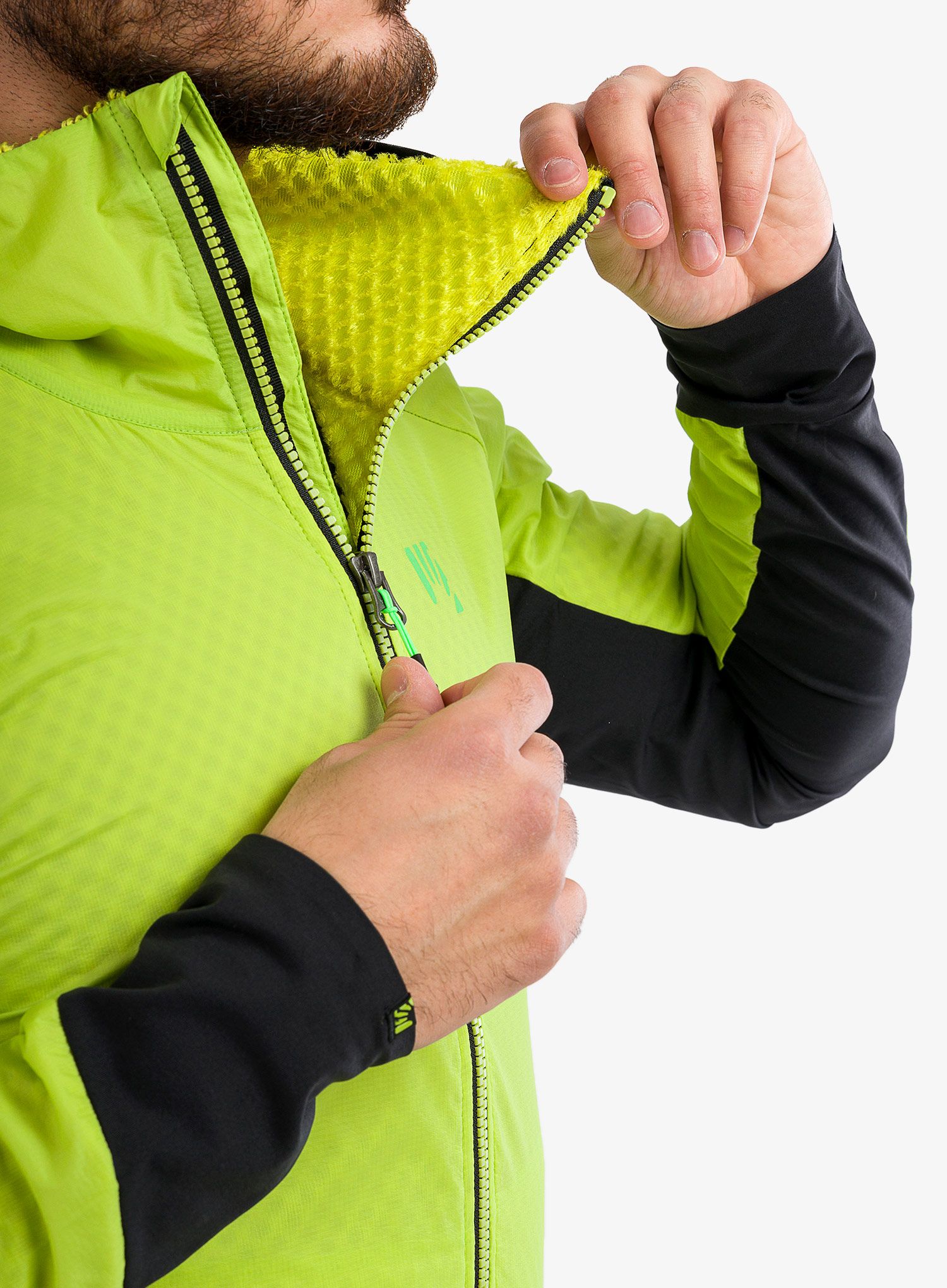 Běžecká bunda Karpos Lavaredo Winter Jacket - lime green/black