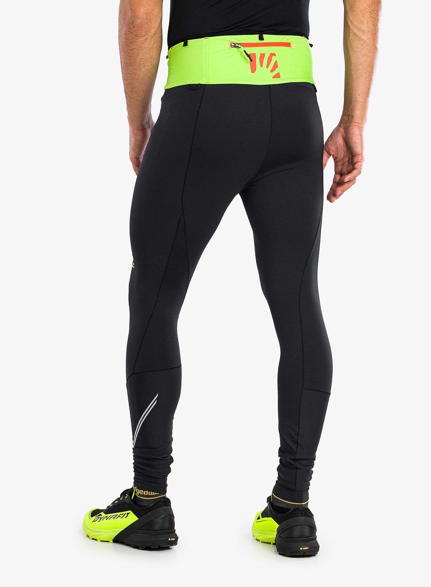 Běžecké legíny Karpos Lavaredo Winter Tight - black/lime green