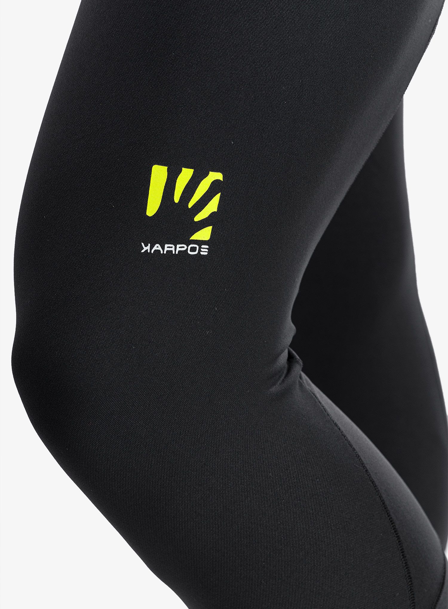 Běžecké legíny Karpos Lavaredo Winter Tight - black/lime green