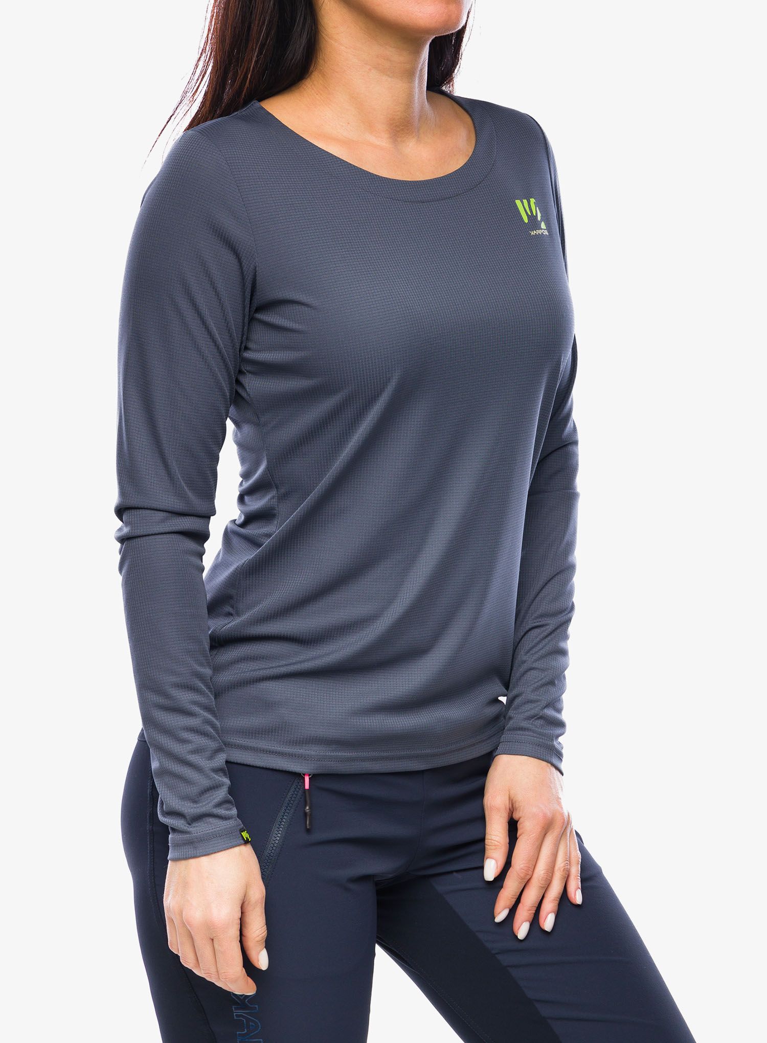 Dámské tričko s dlouhým rukávem Karpos Loma Jersey LS - ombre blue/biscay g/valerian