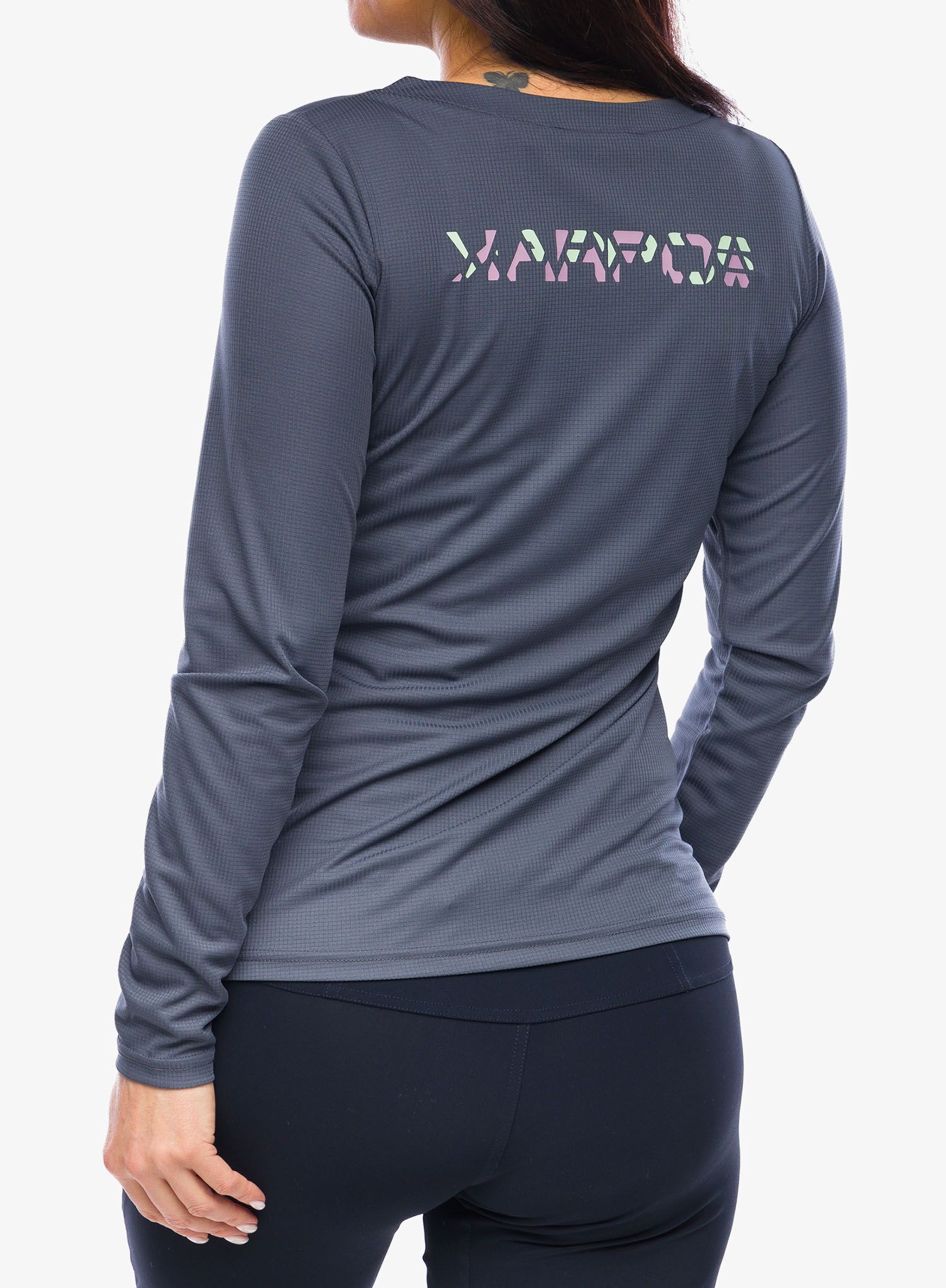 Dámské tričko s dlouhým rukávem Karpos Loma Jersey LS - ombre blue/biscay g/valerian