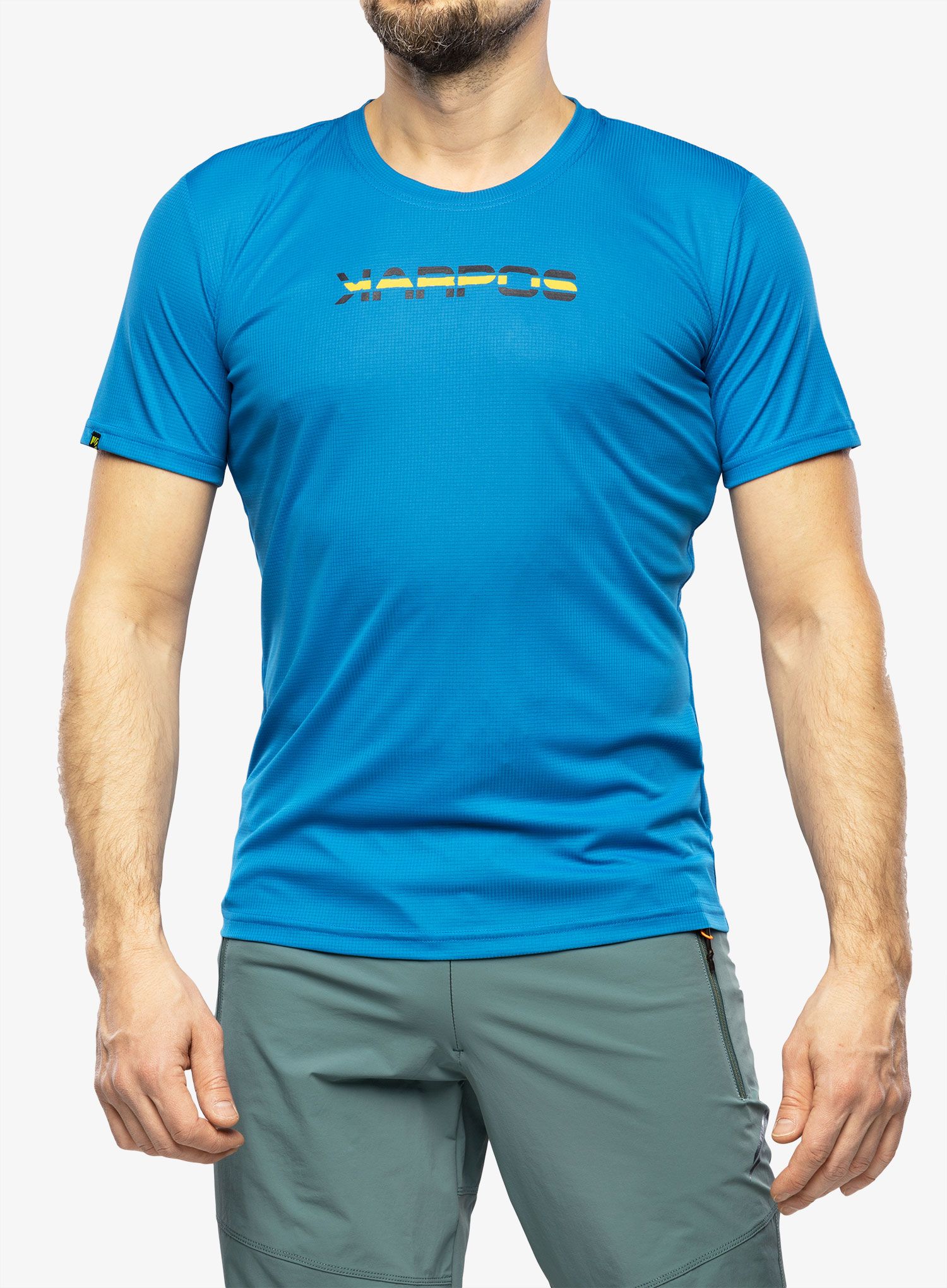 Pánské tričko Karpos Loma Jersey - indigo bunting/high visibility