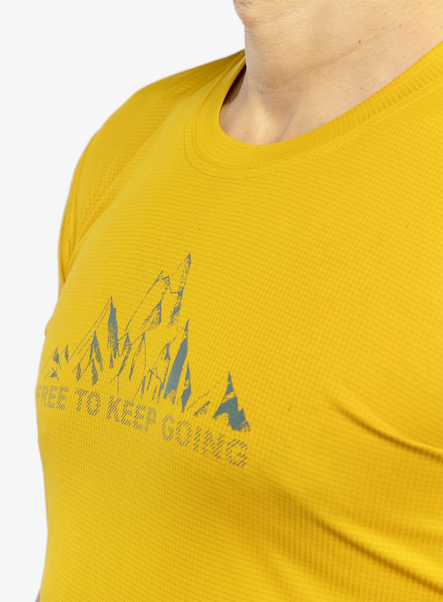 Pánské tričko Karpos Loma Print Jersey - lemon curry