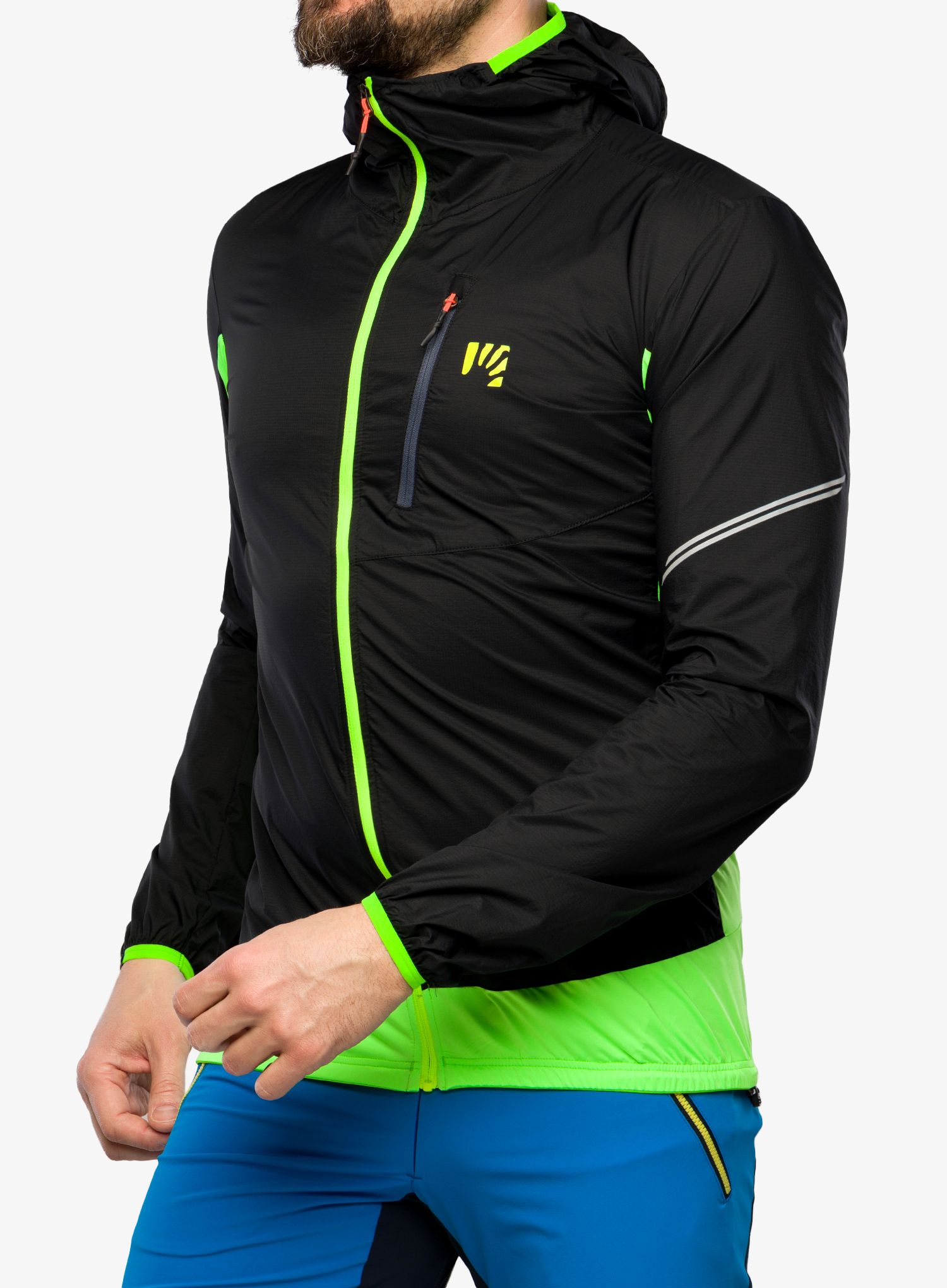 Větrovka Karpos Lot Evo Jacket - black/jasmine green