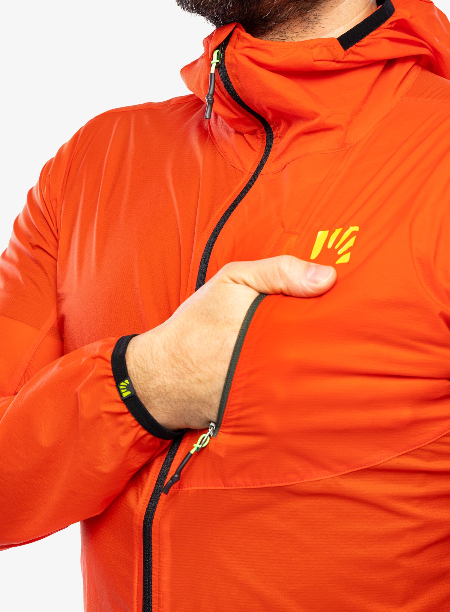 Větrovka Karpos Lot Evo Jacket - spicy orange/black