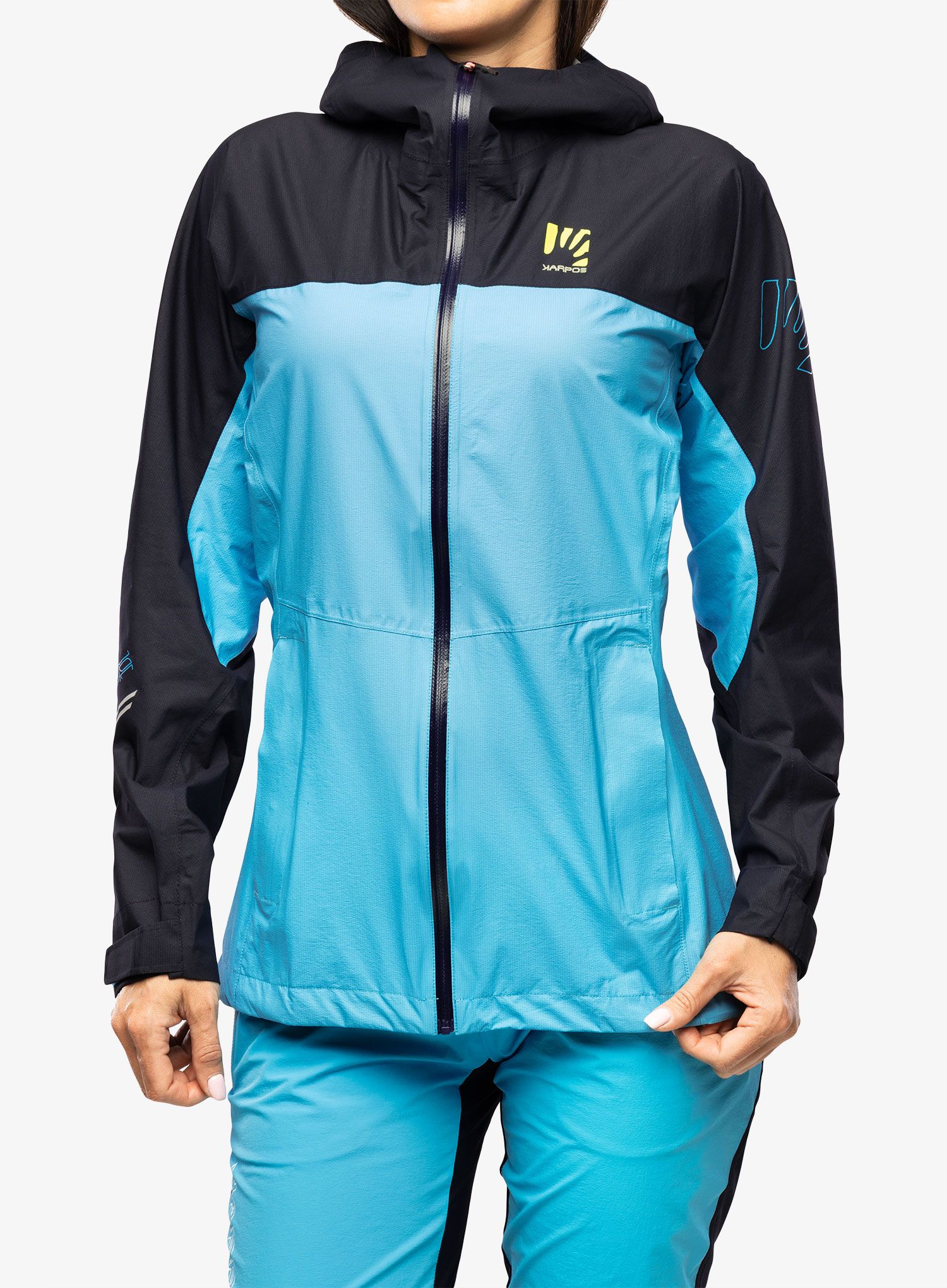 Dámská bunda do deště Karpos Lot Rain Jacket - blue atoll/sky captain