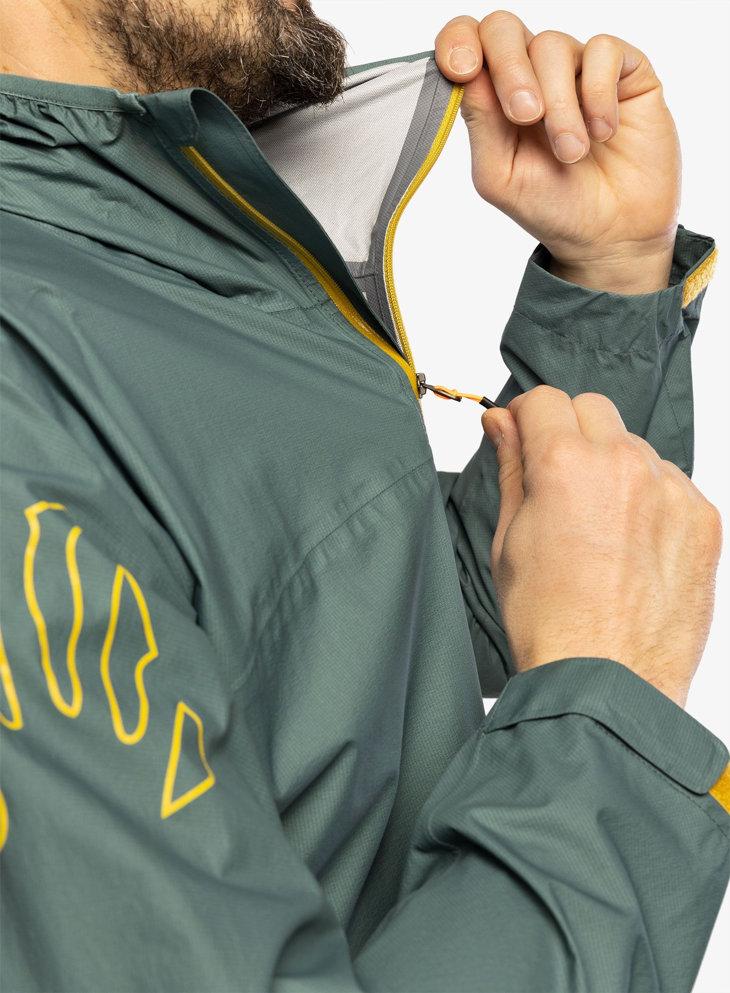 Bunda do deště Karpos Lot Rain Jacket - north atlantic/lemon curry