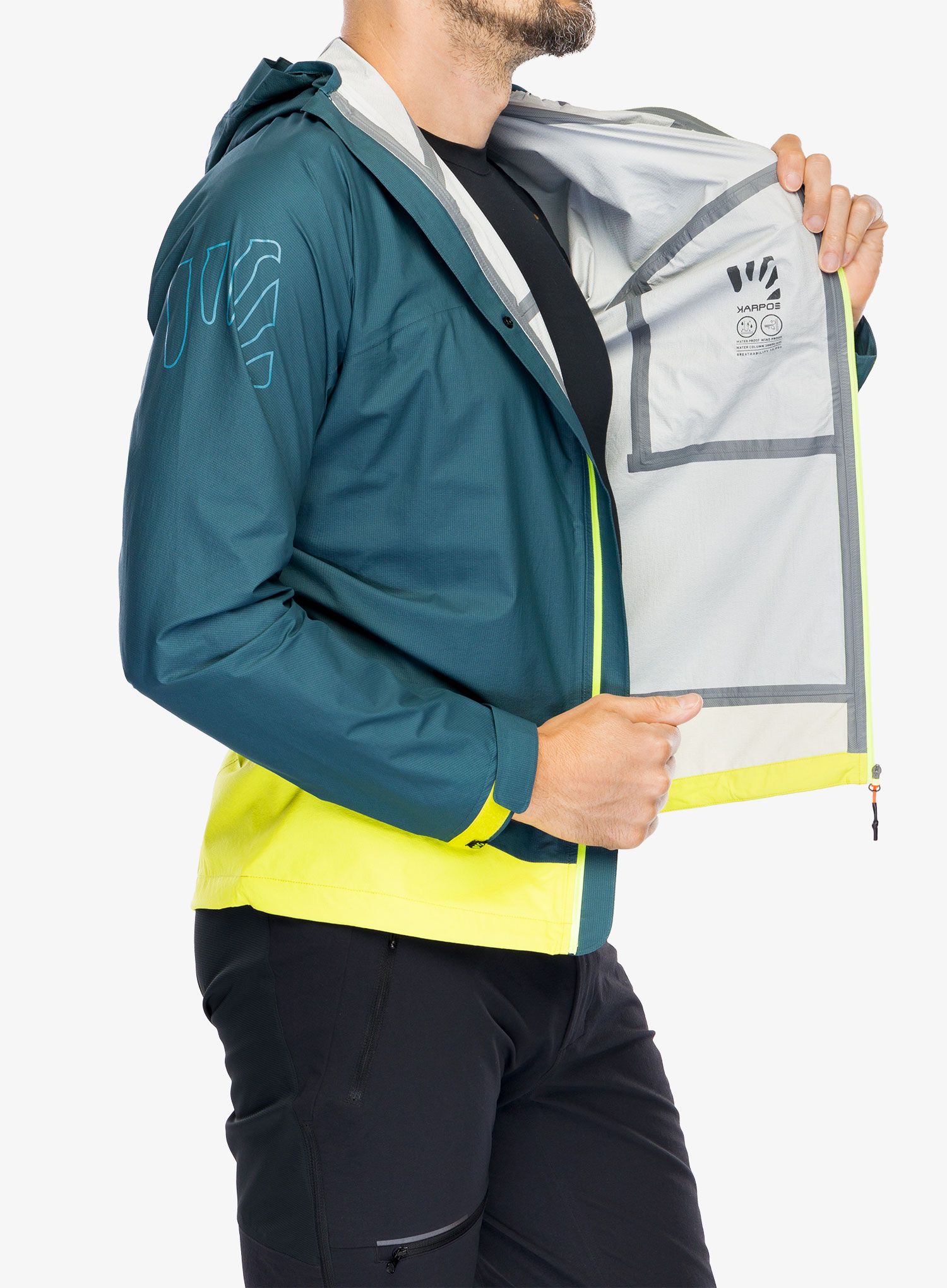 Bunda do deště Karpos Lot Rain Jacket - stargazer/primrose