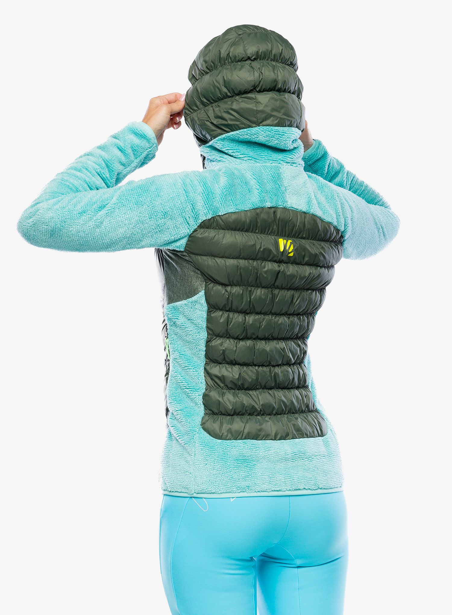 Hybridní bunda dámská Karpos Marmarole Jacket - thyme/aqua sky
