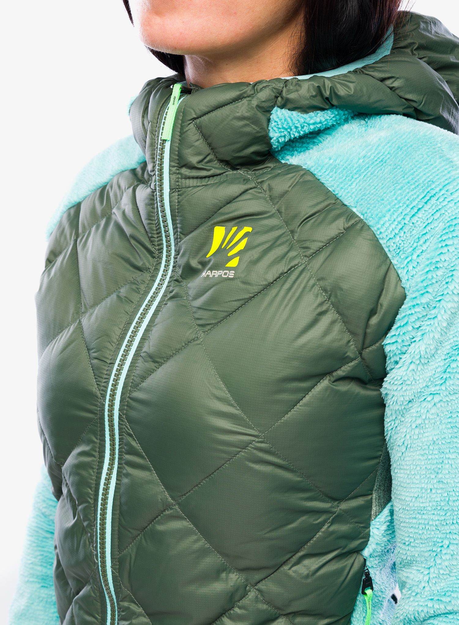 Hybridní bunda dámská Karpos Marmarole Jacket - thyme/aqua sky