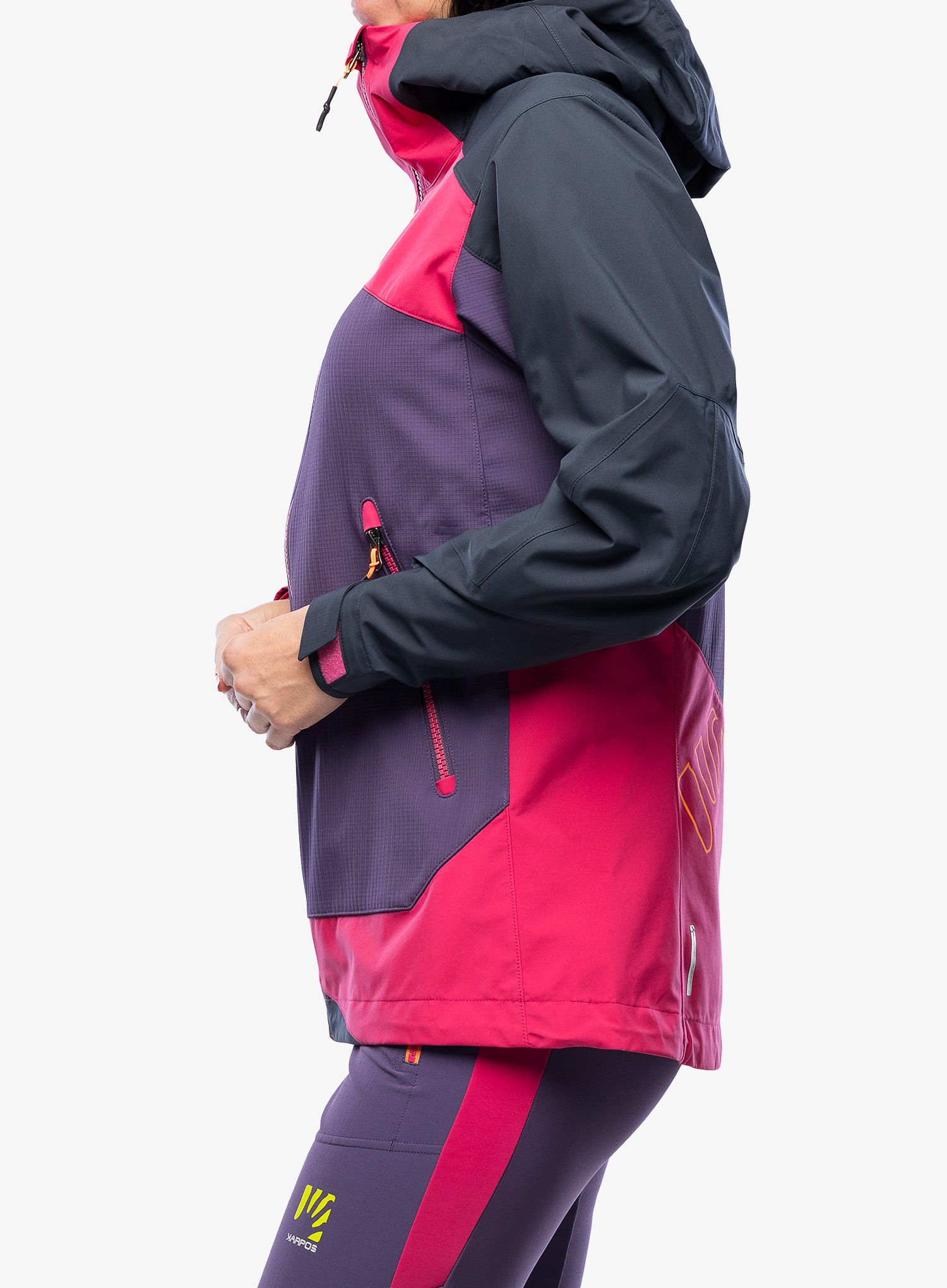 Damska bunda na skialpy Karpos Marmolada Jacket - grape/granita/vulcan