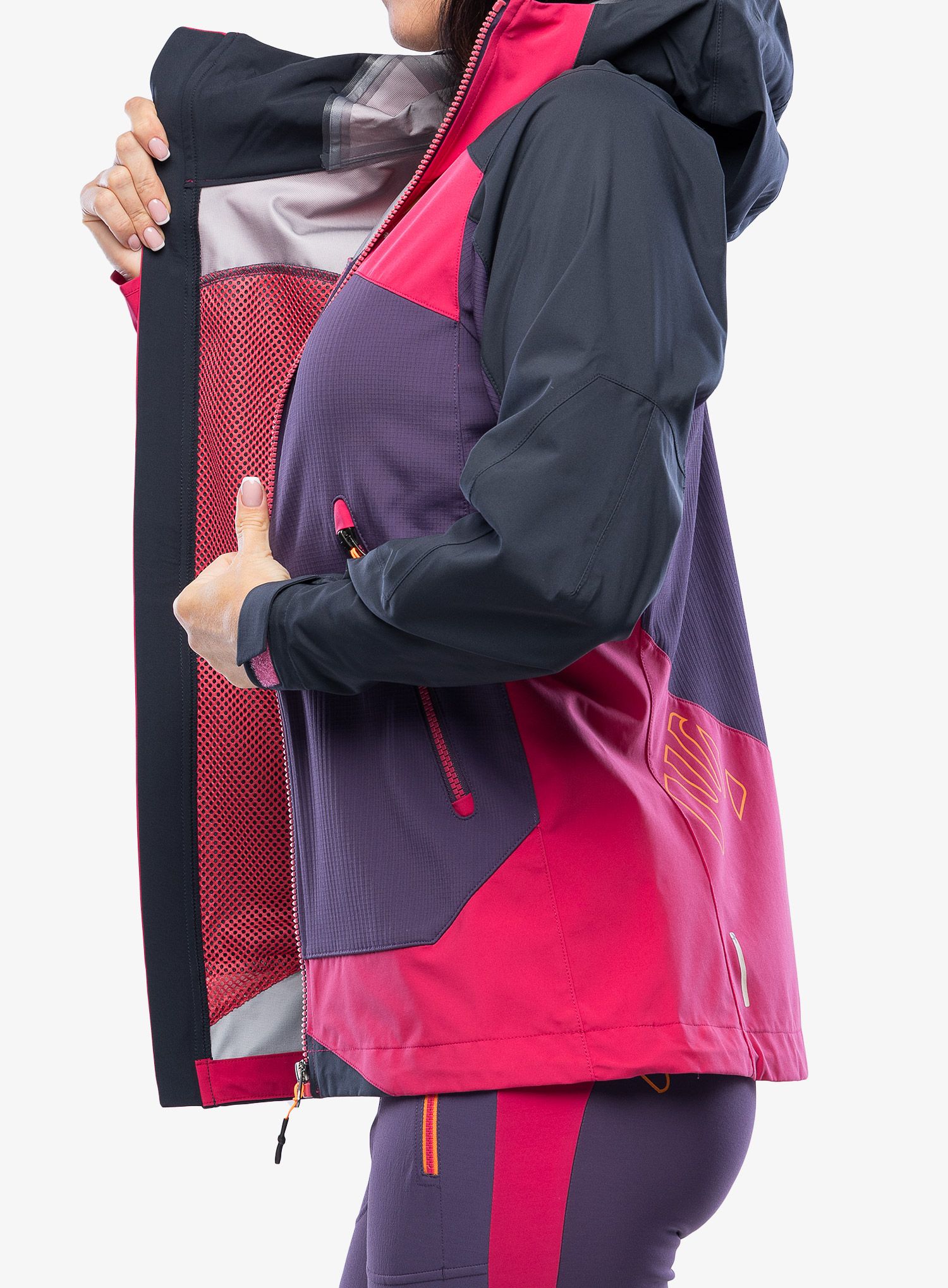 Damska bunda na skialpy Karpos Marmolada Jacket - grape/granita/vulcan