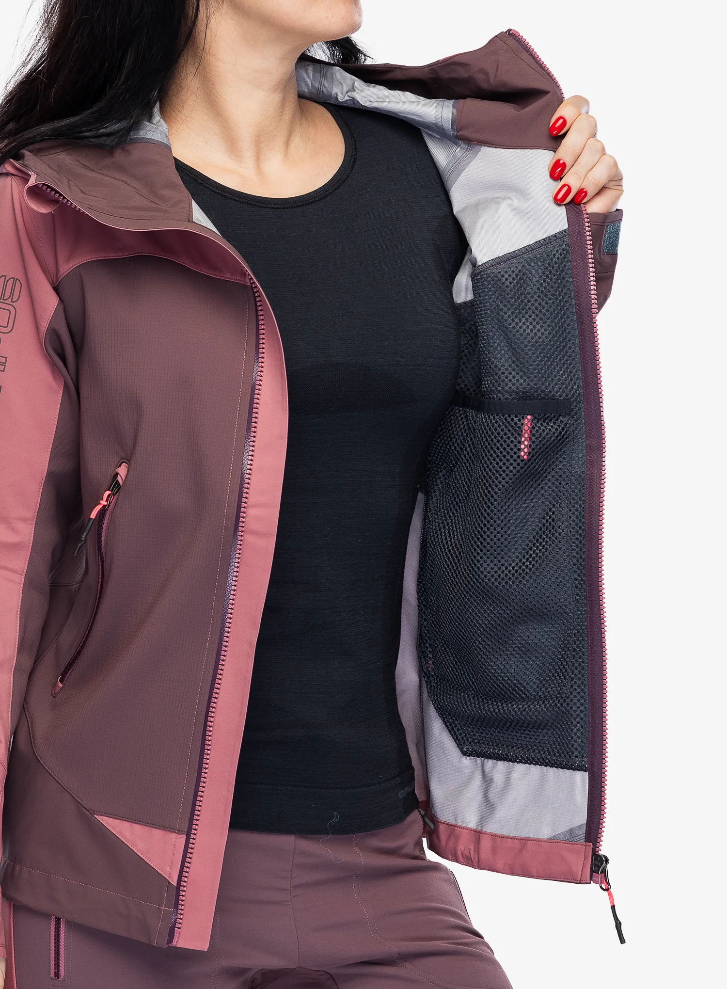 Damska bunda na skialpy Karpos Marmolada Jacket - huckleberry/deco rose