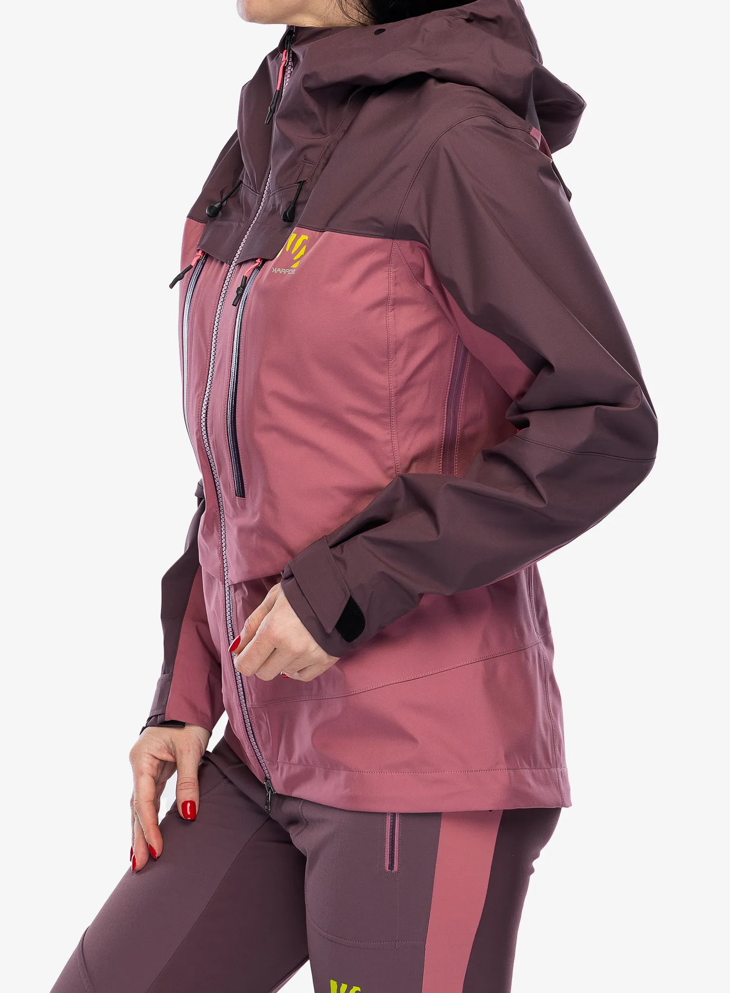 Damska bunda na skialpy Karpos Midi Shell Jacket - deco rose/huckleberry