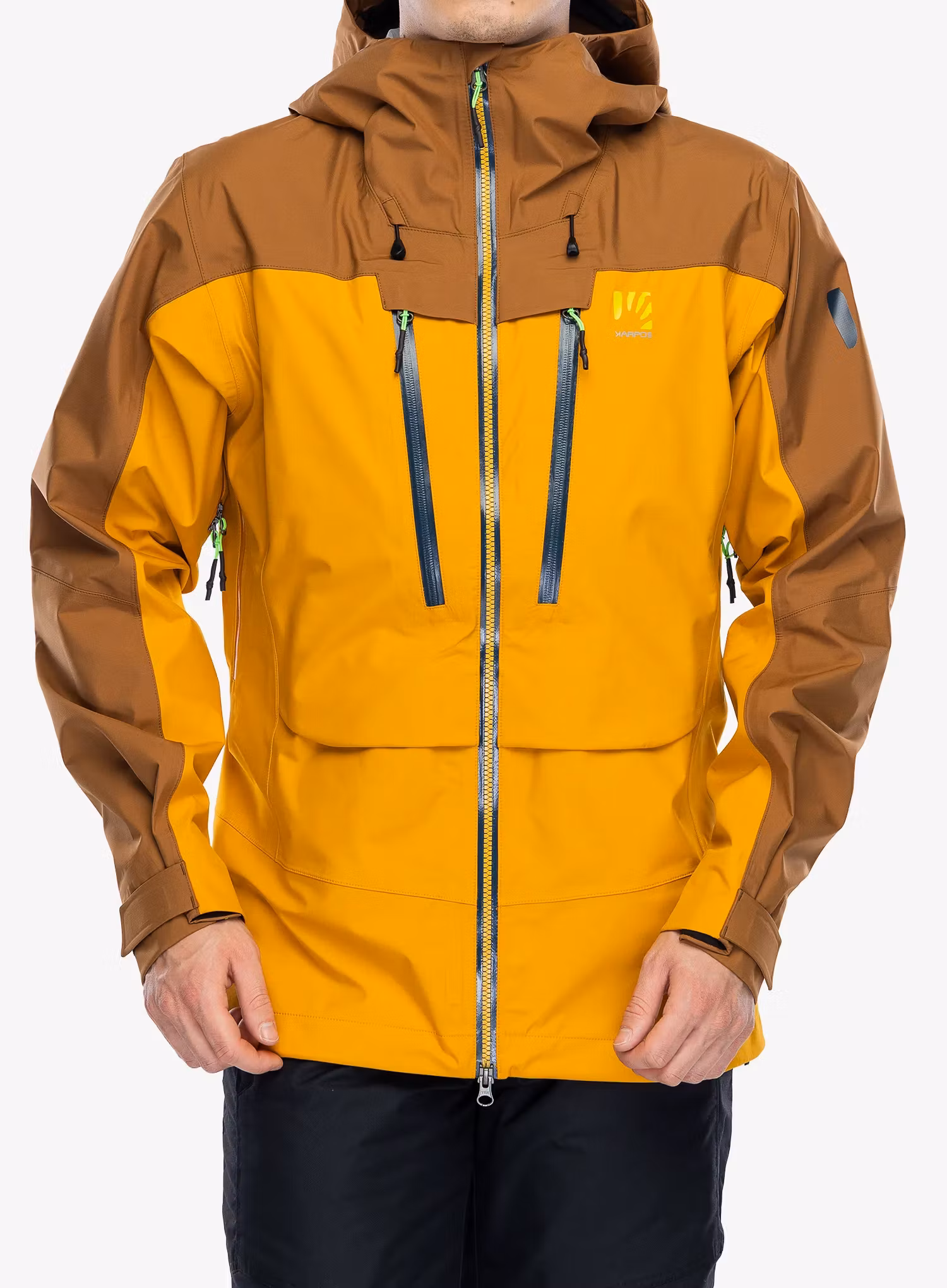 Bunda na hory Karpos Midi Shell Jacket - golden/nuthatch