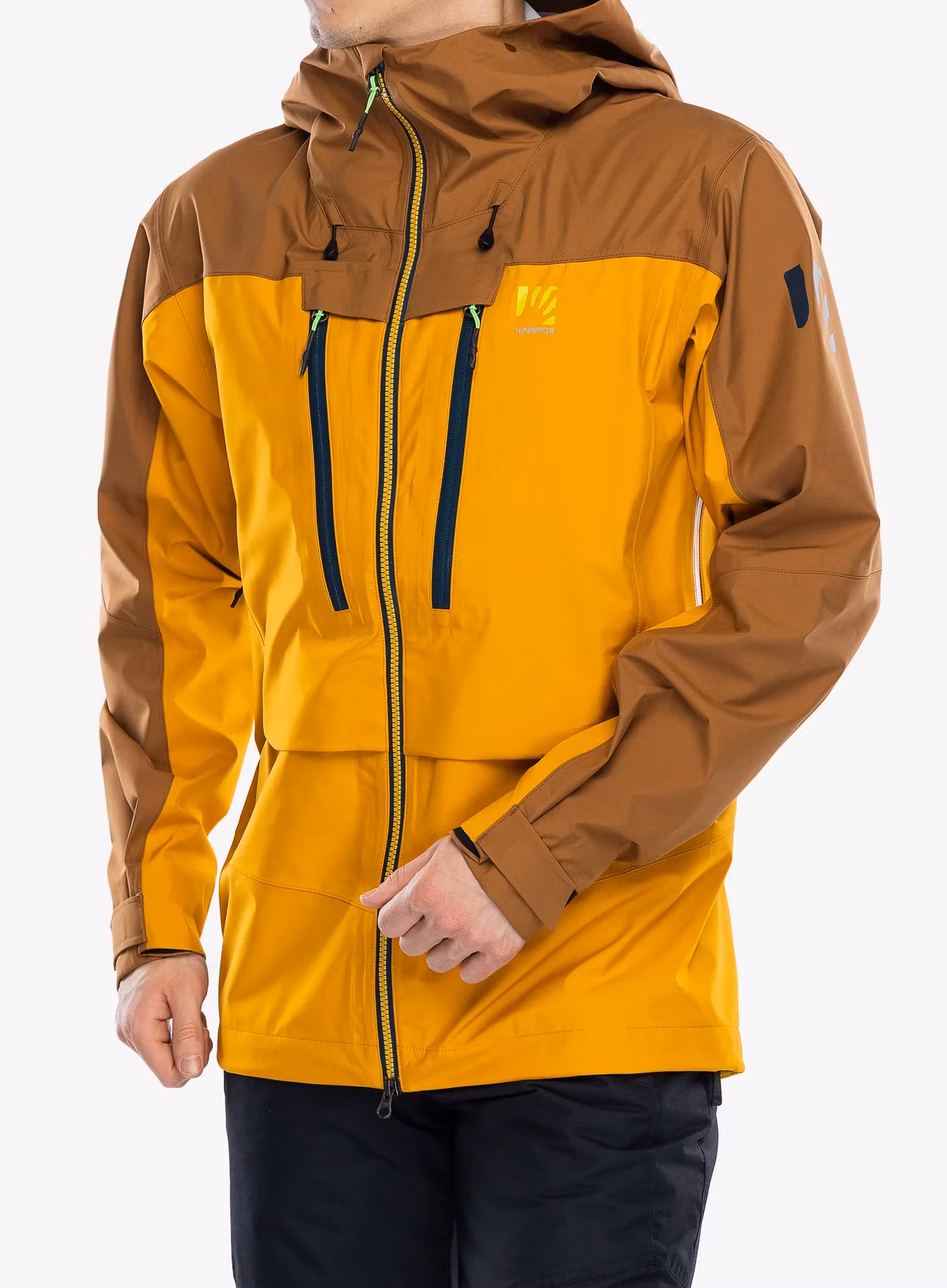 Bunda na hory Karpos Midi Shell Jacket - golden/nuthatch