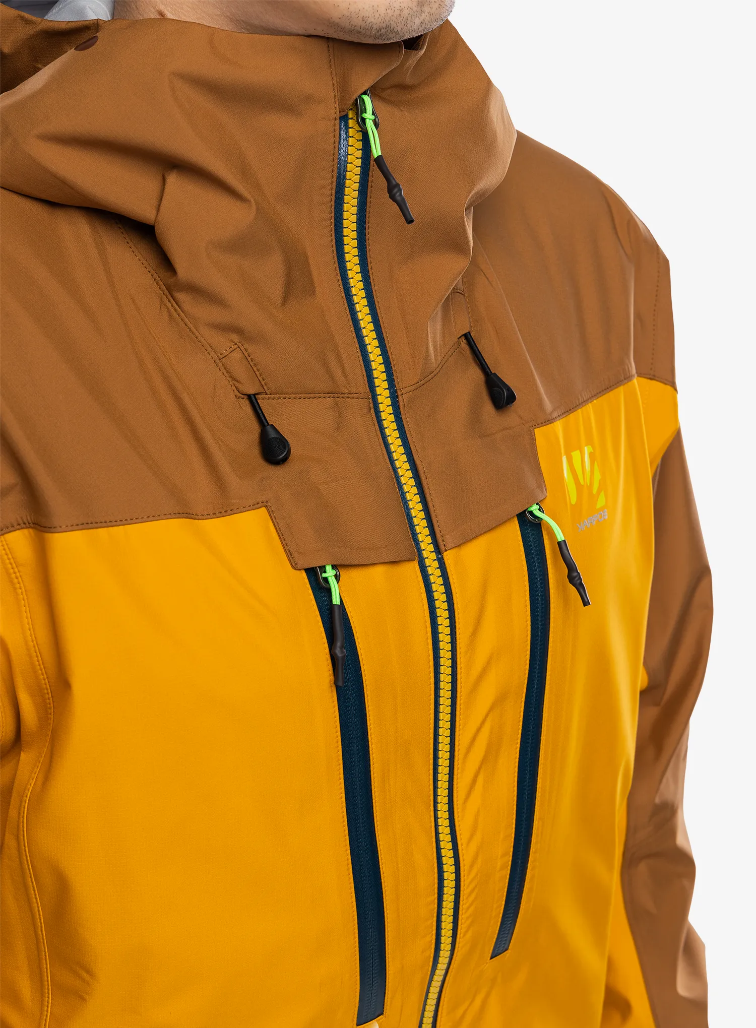 Bunda na hory Karpos Midi Shell Jacket - golden/nuthatch