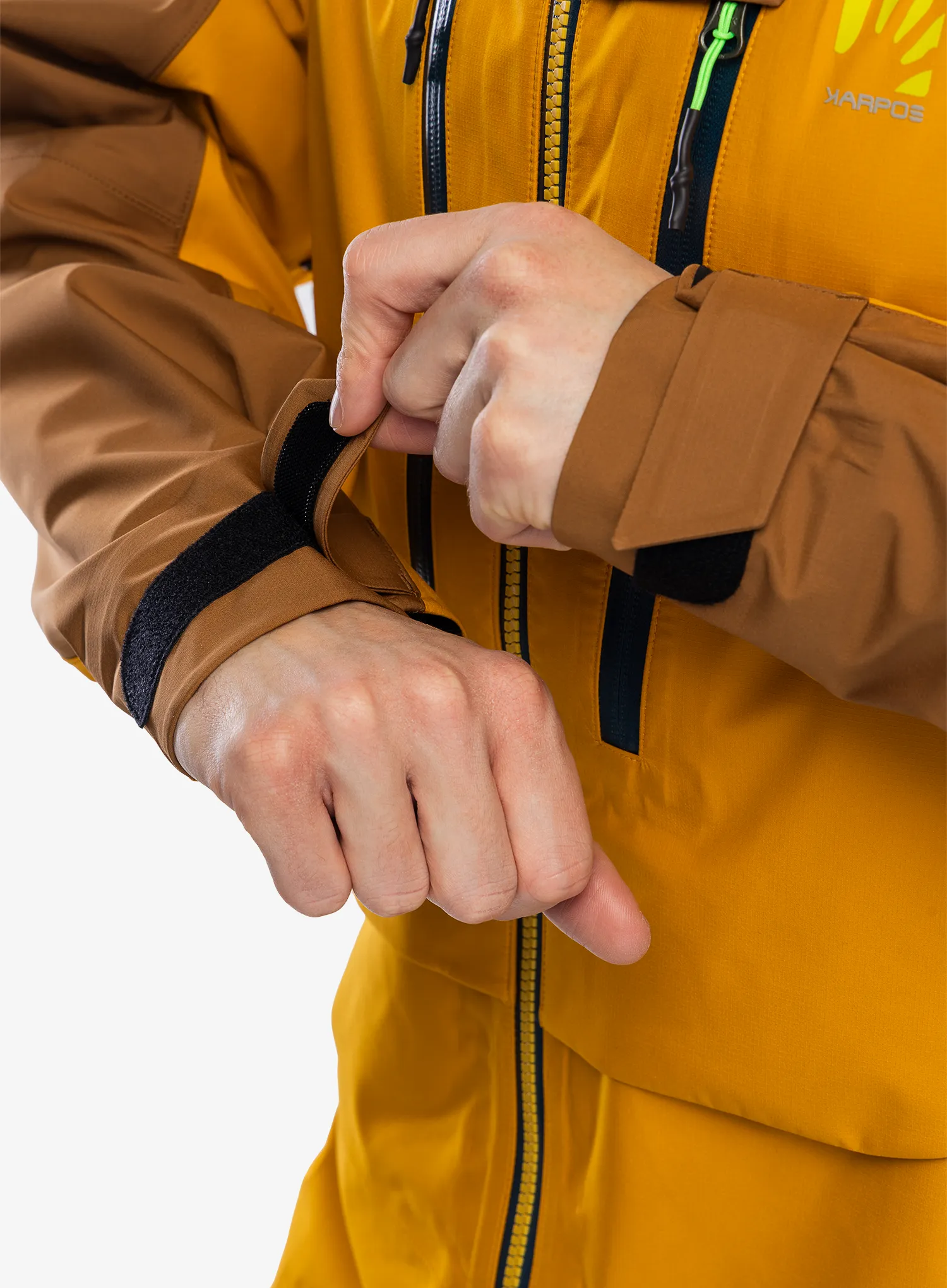 Bunda na hory Karpos Midi Shell Jacket - golden/nuthatch