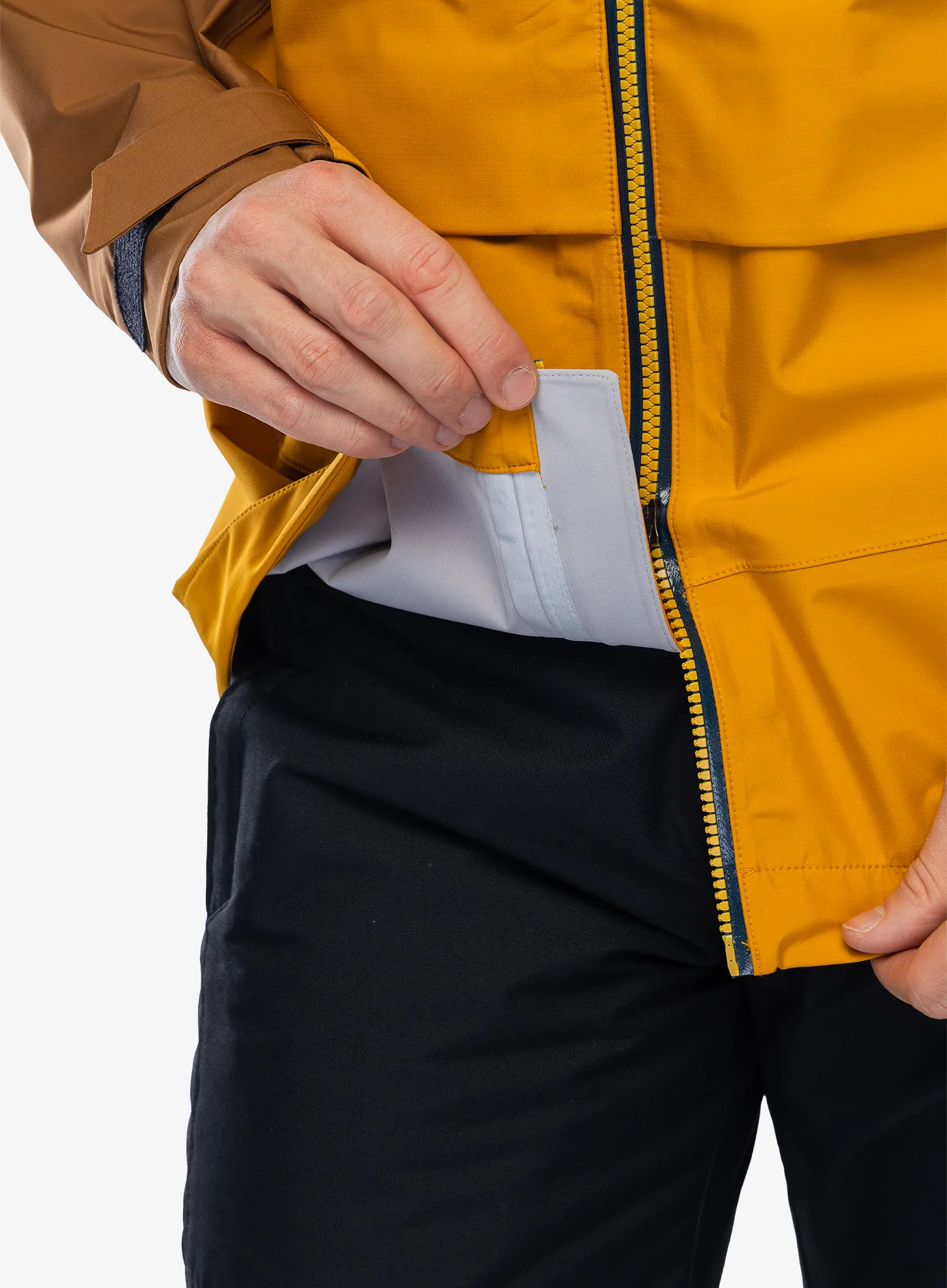 Bunda na hory Karpos Midi Shell Jacket - golden/nuthatch