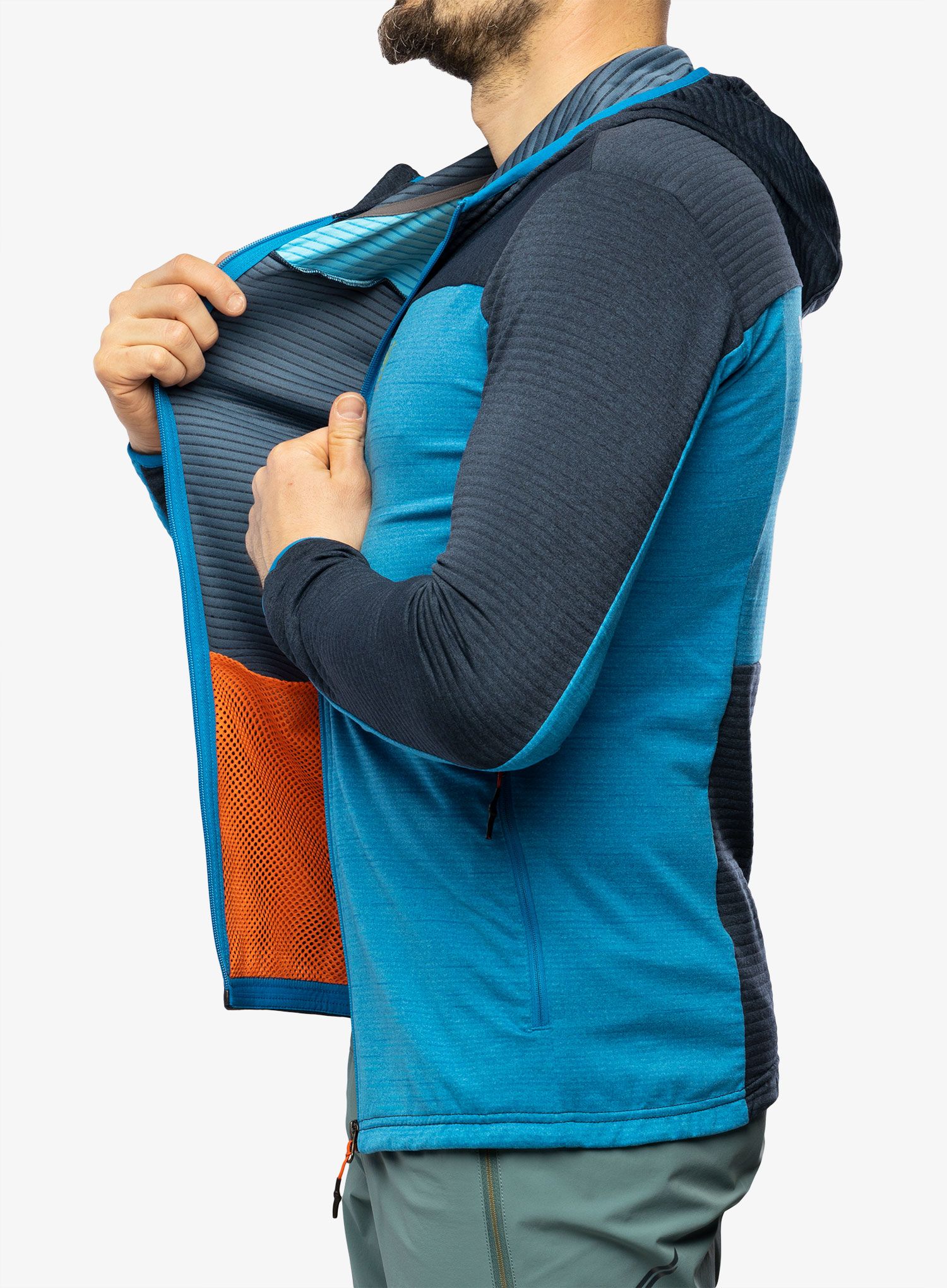 Fleece mikina pánská Karpos Nuvolau Fleece - indigo bunting/outer space