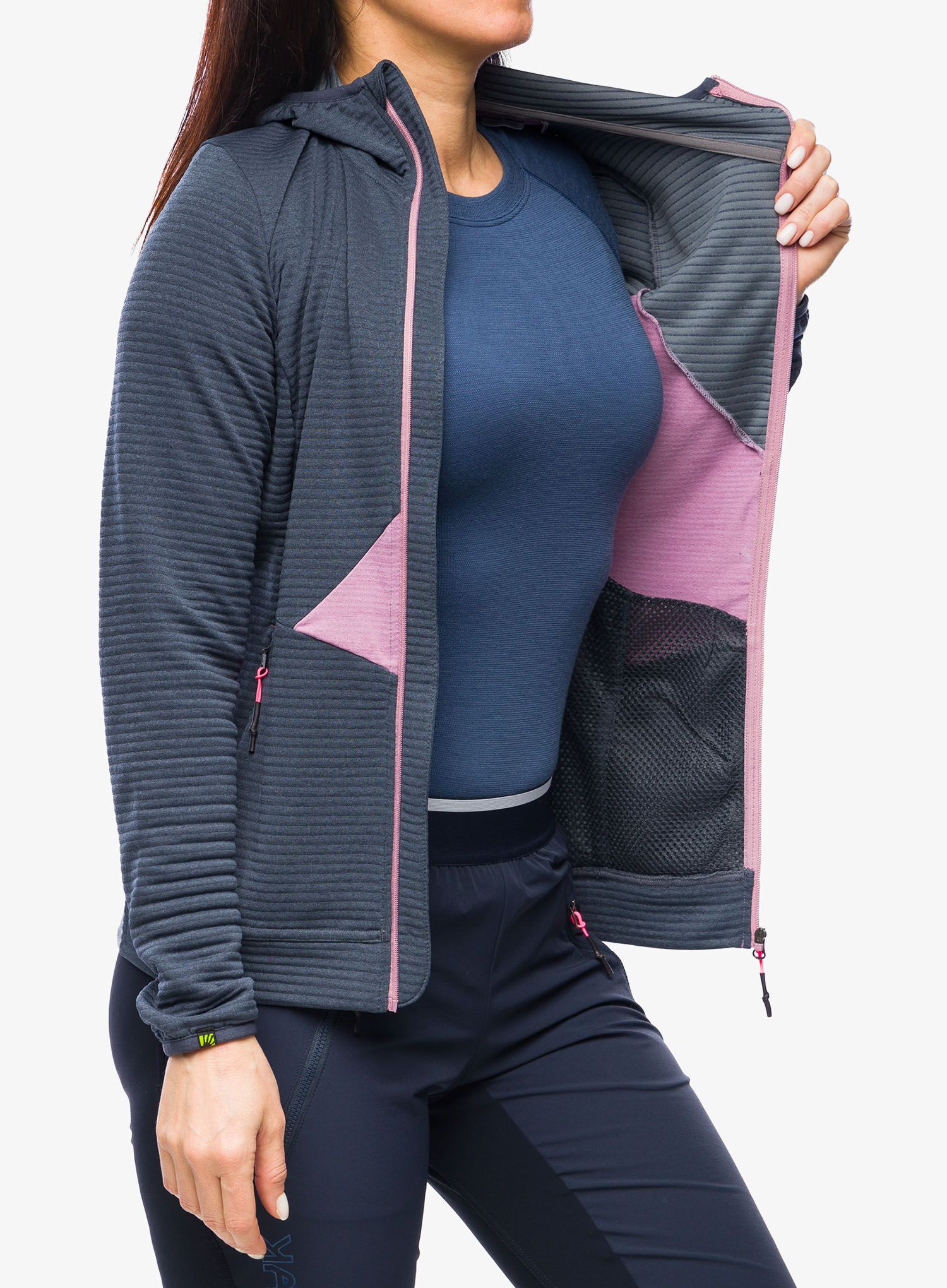 Outdoor mikina dámská Karpos Nuvolau Fleece - ombre blue/valerian