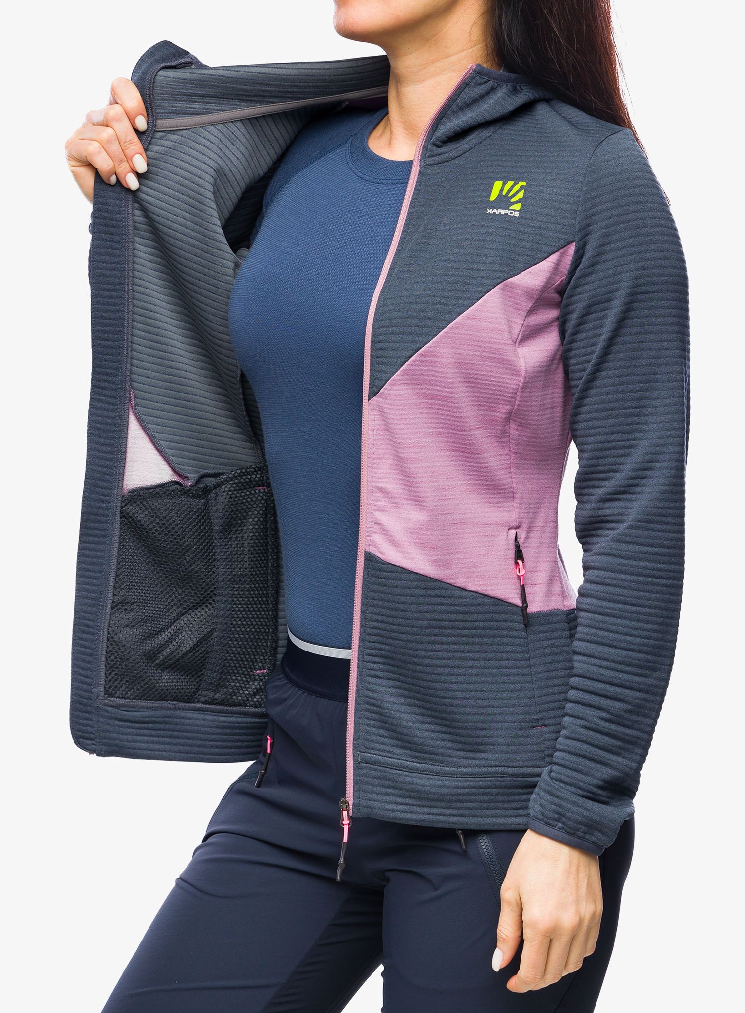 Outdoor mikina dámská Karpos Nuvolau Fleece - ombre blue/valerian