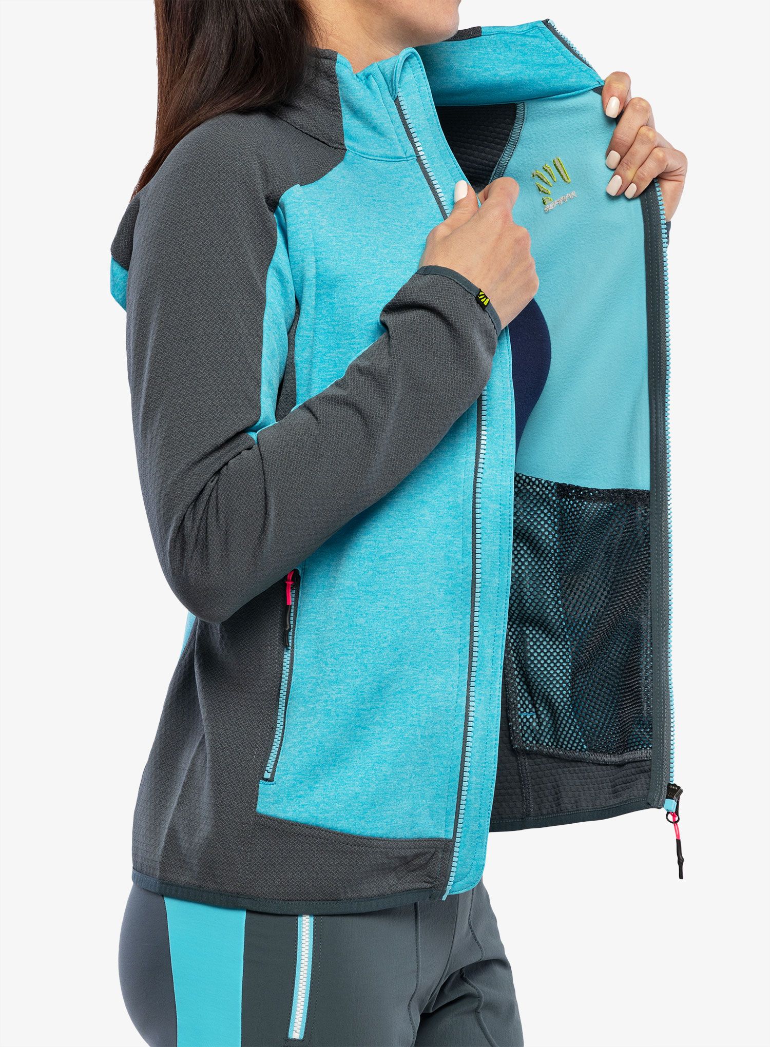 Dámská fleecová mikina Karpos Odle Fleece - blue atoll/dark slate