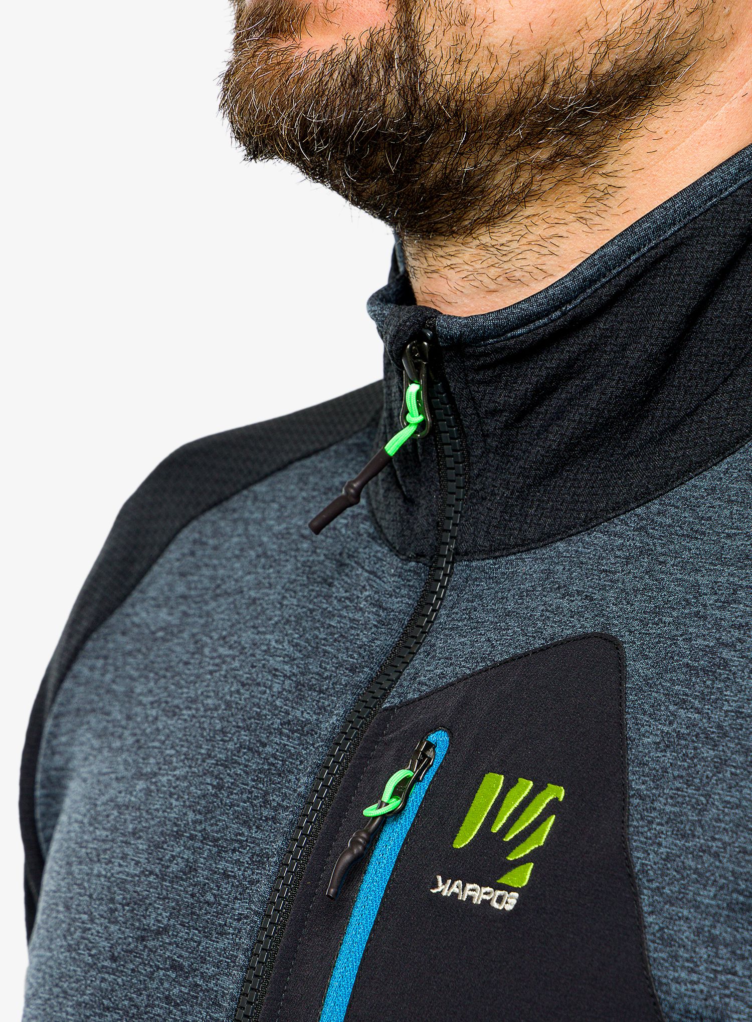 Mikina Karpos Odle Fleece - india ink/black
