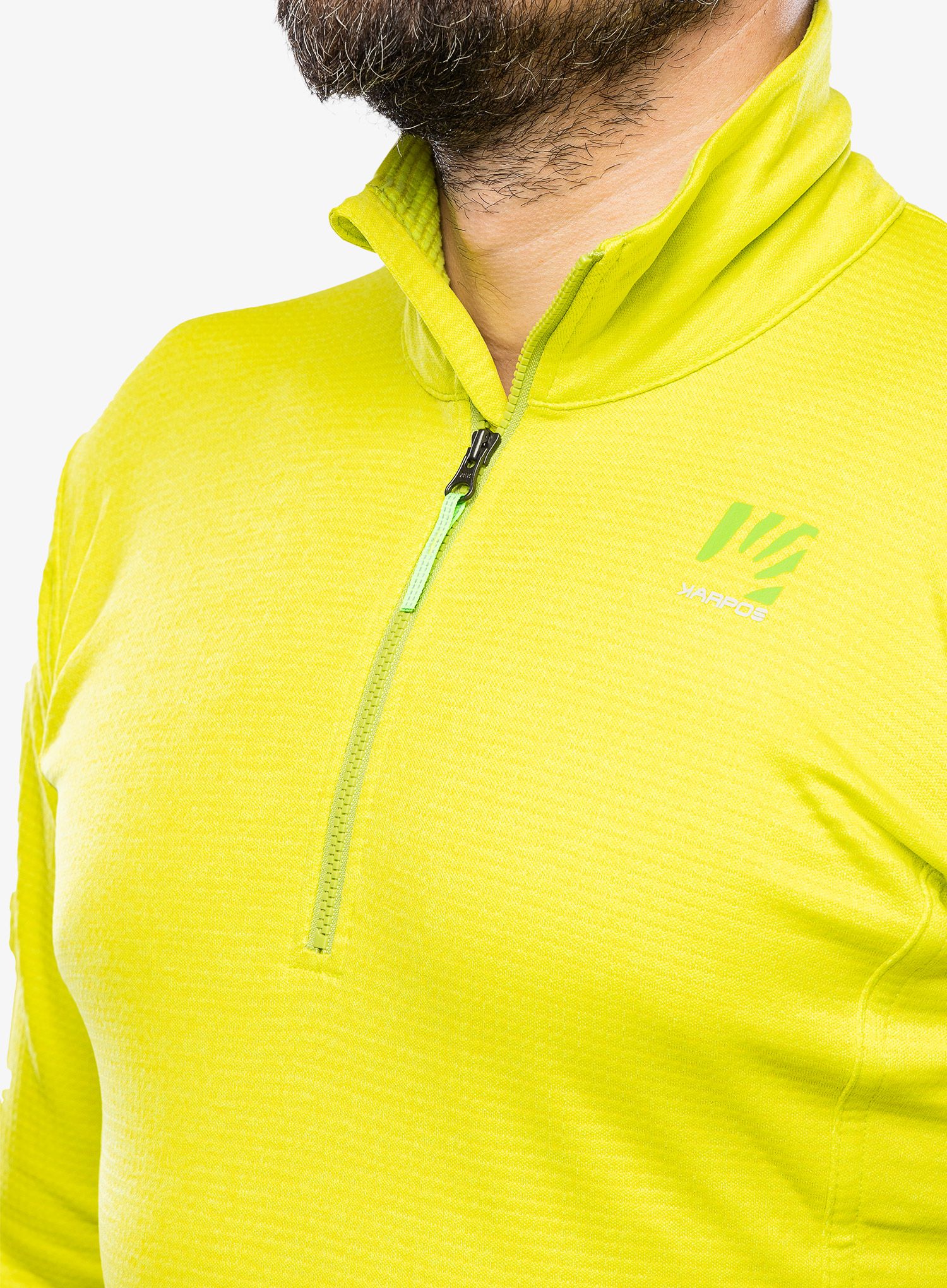 Mikina se zipem Karpos Pizzocco Half Zip - kiwi colada