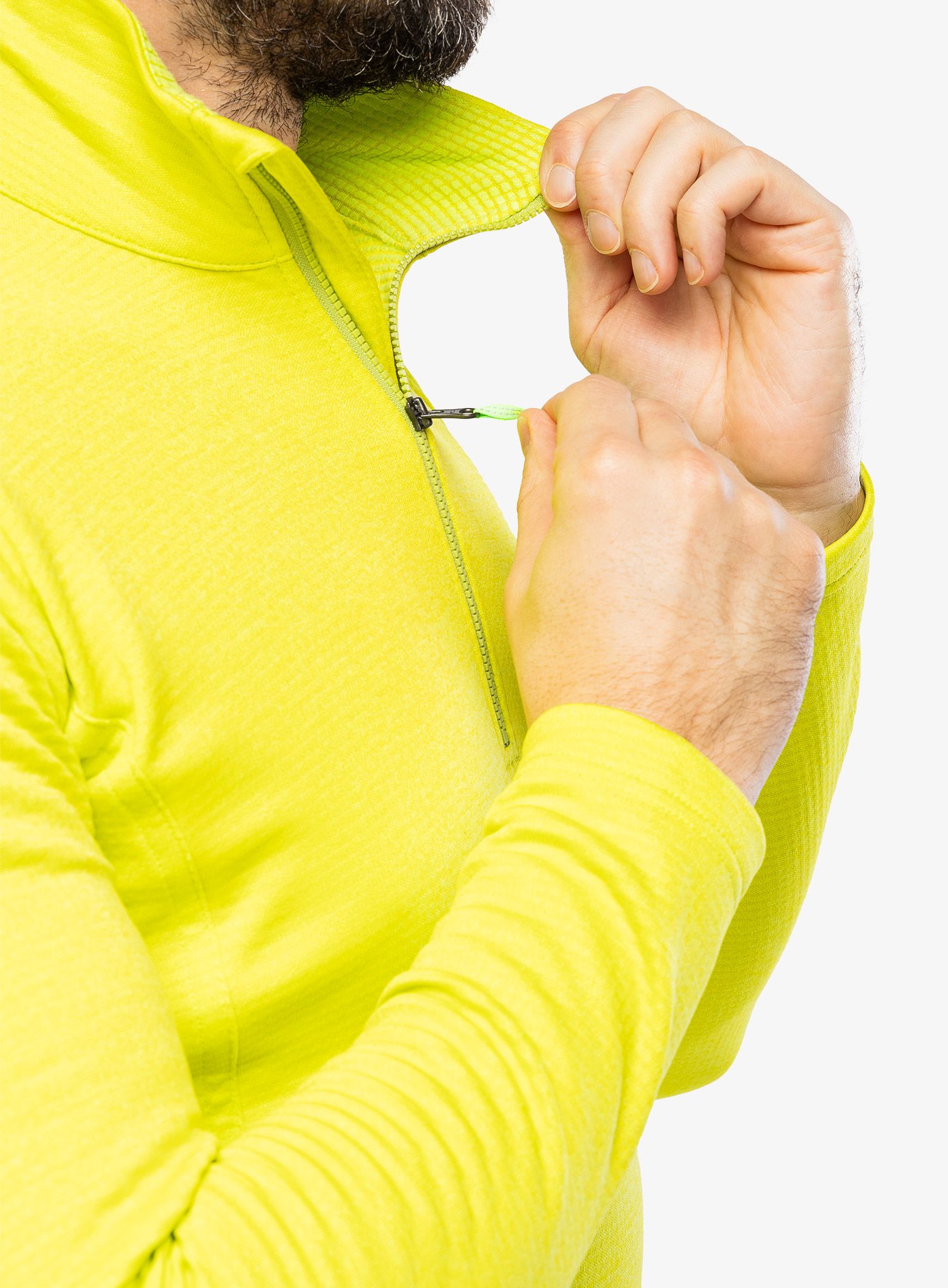 Mikina se zipem Karpos Pizzocco Half Zip - kiwi colada