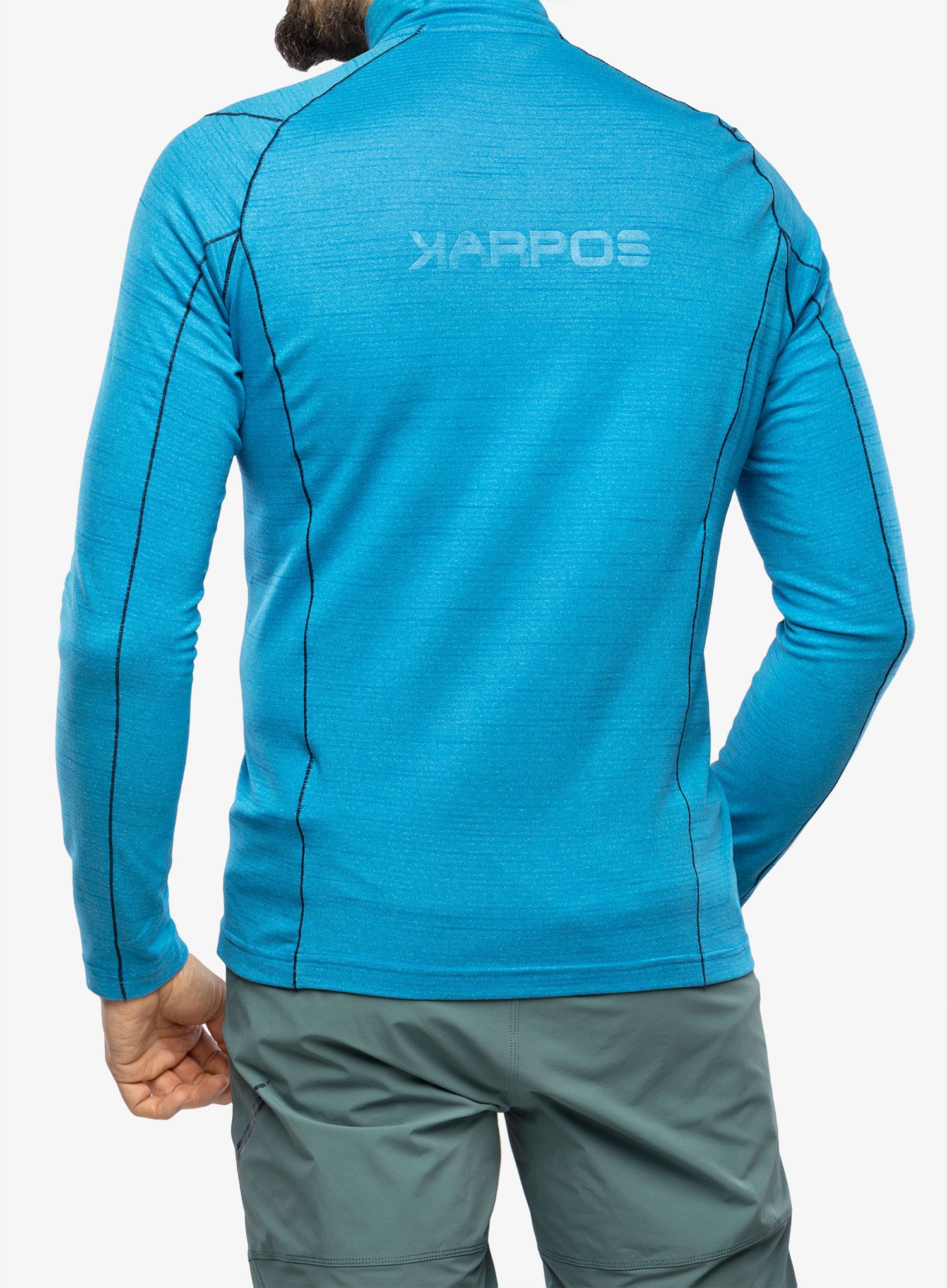 Rozepínací mikina Karpos Pomedes Fleece - indigo bunting/outer space
