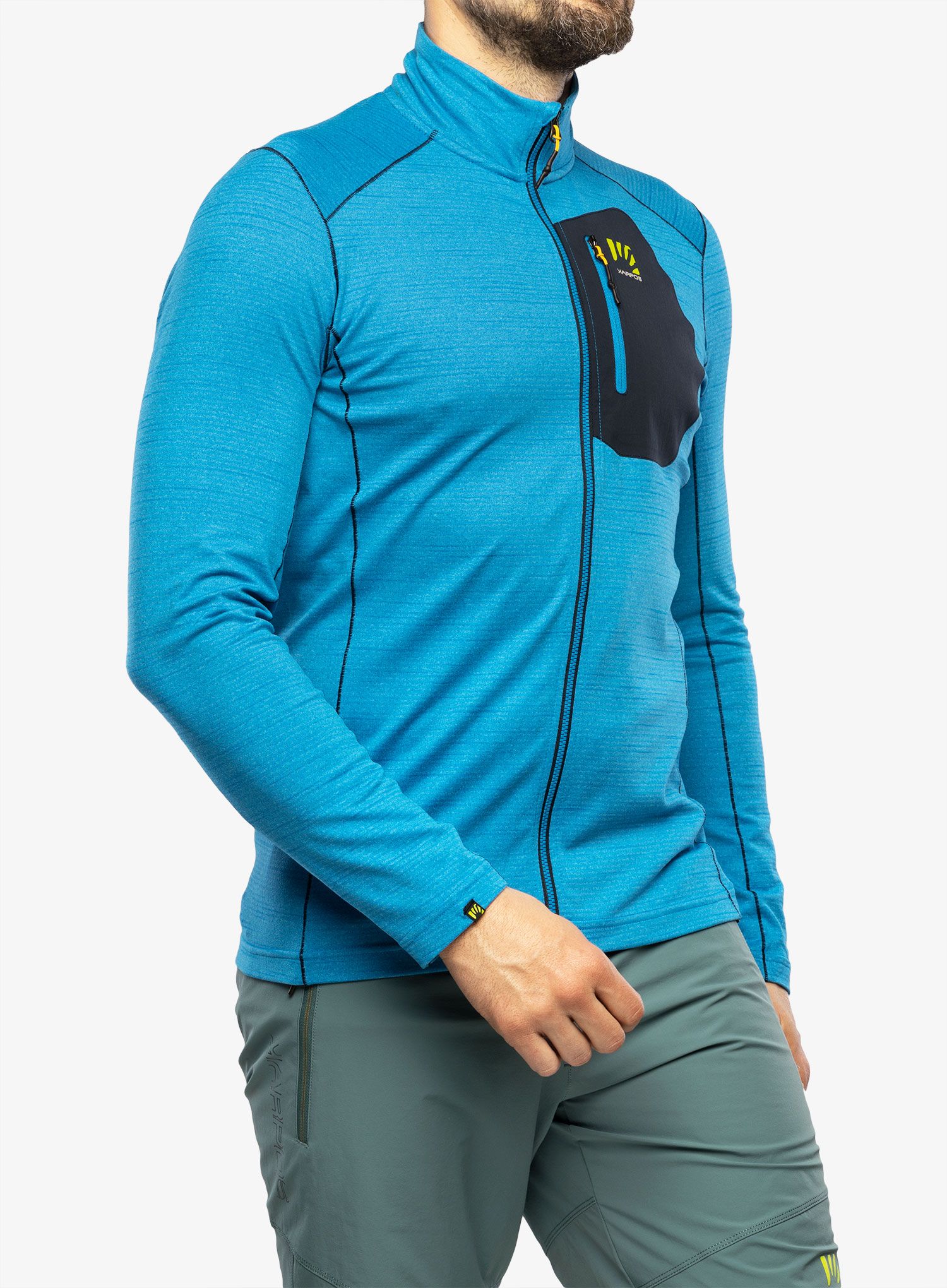 Rozepínací mikina Karpos Pomedes Fleece - indigo bunting/outer space