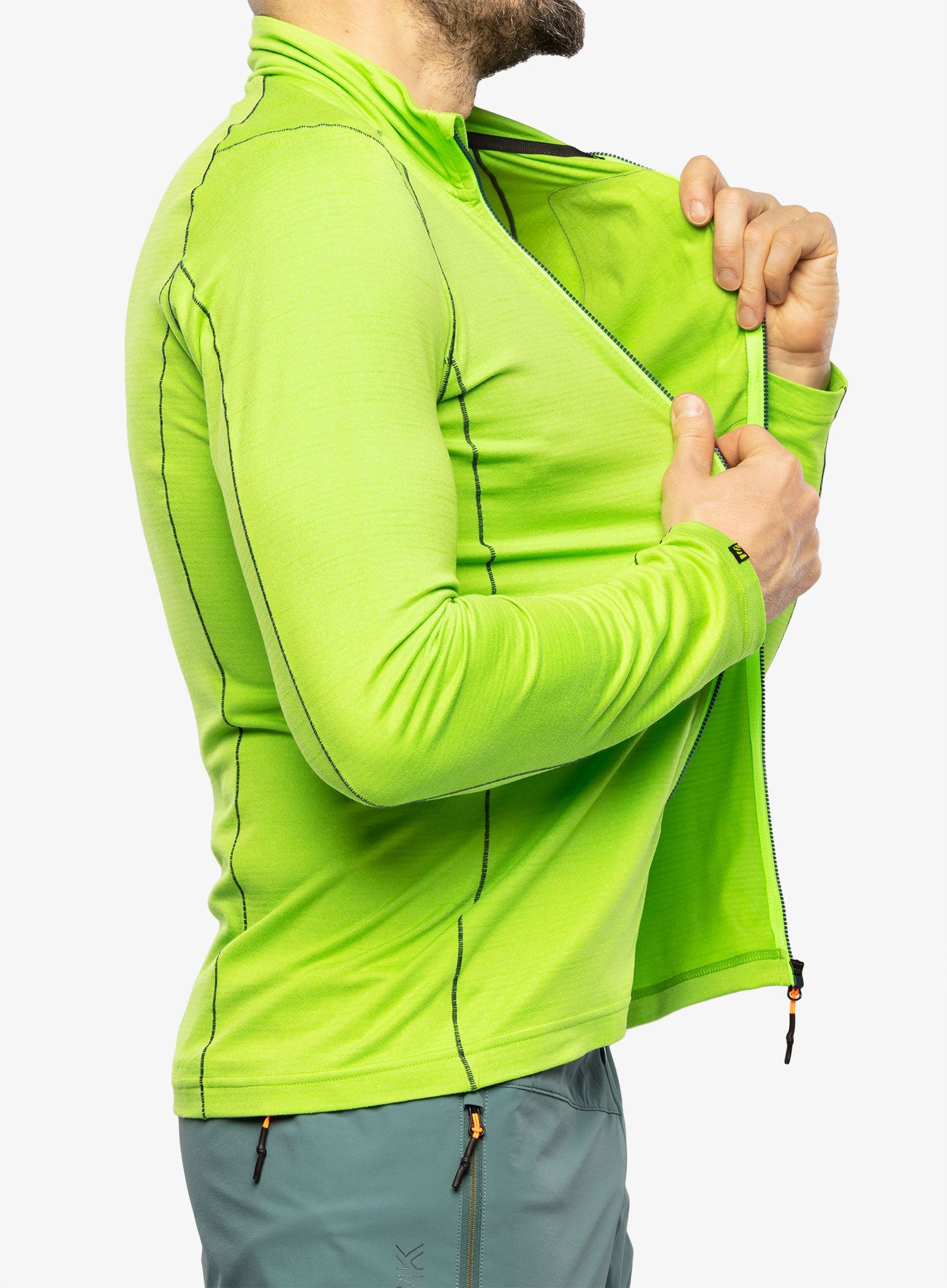 Pánská mikina Karpos Pomedes Fleece - jasmine green/ombre blue