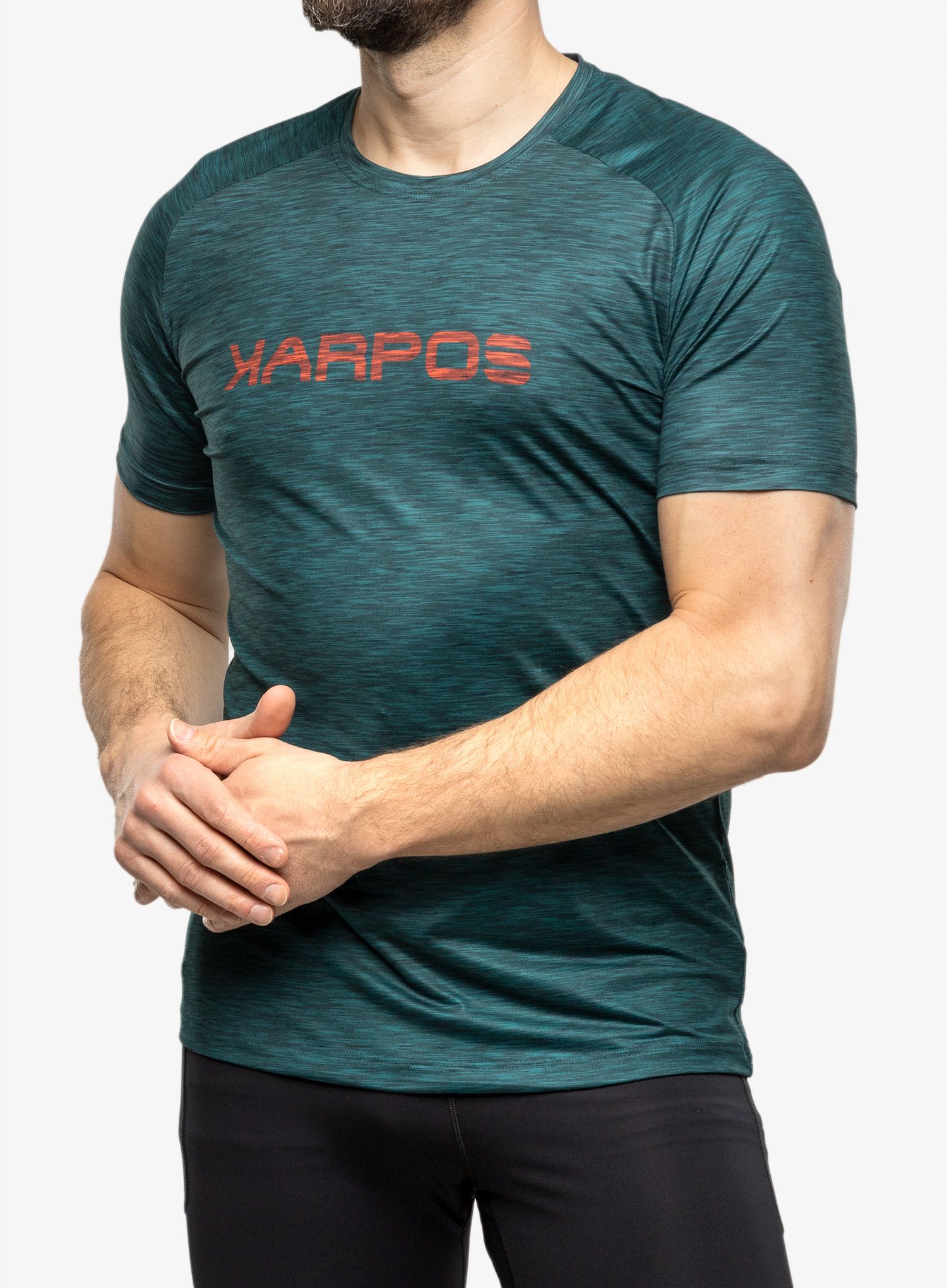 Rychleschnoucí triko Karpos Prato Piazza Jersey - dark sea/balsam/paprika