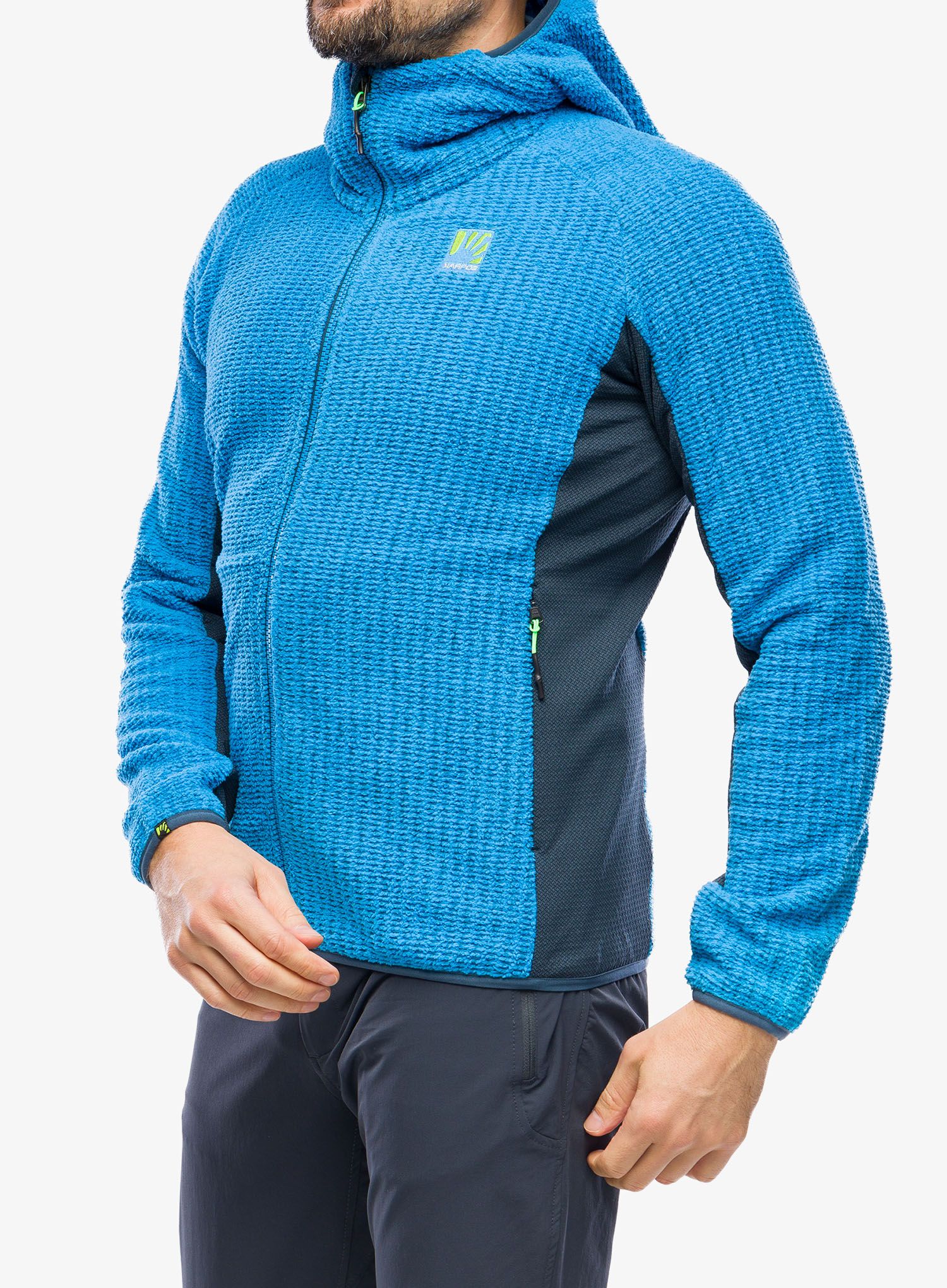 Mikina s kapucí Karpos Rocchetta Hoodie Fleece - diva blue/midnight