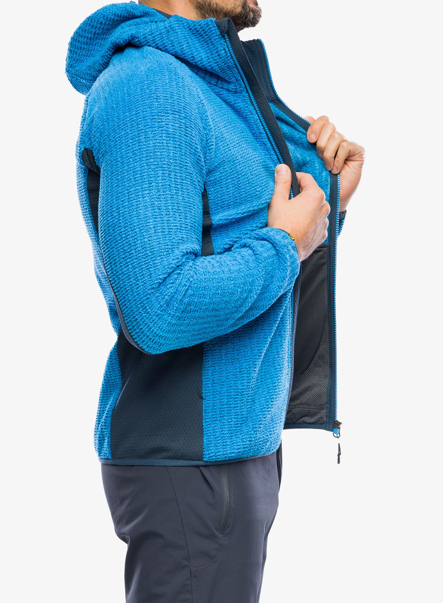 Mikina s kapucí Karpos Rocchetta Hoodie Fleece - diva blue/midnight