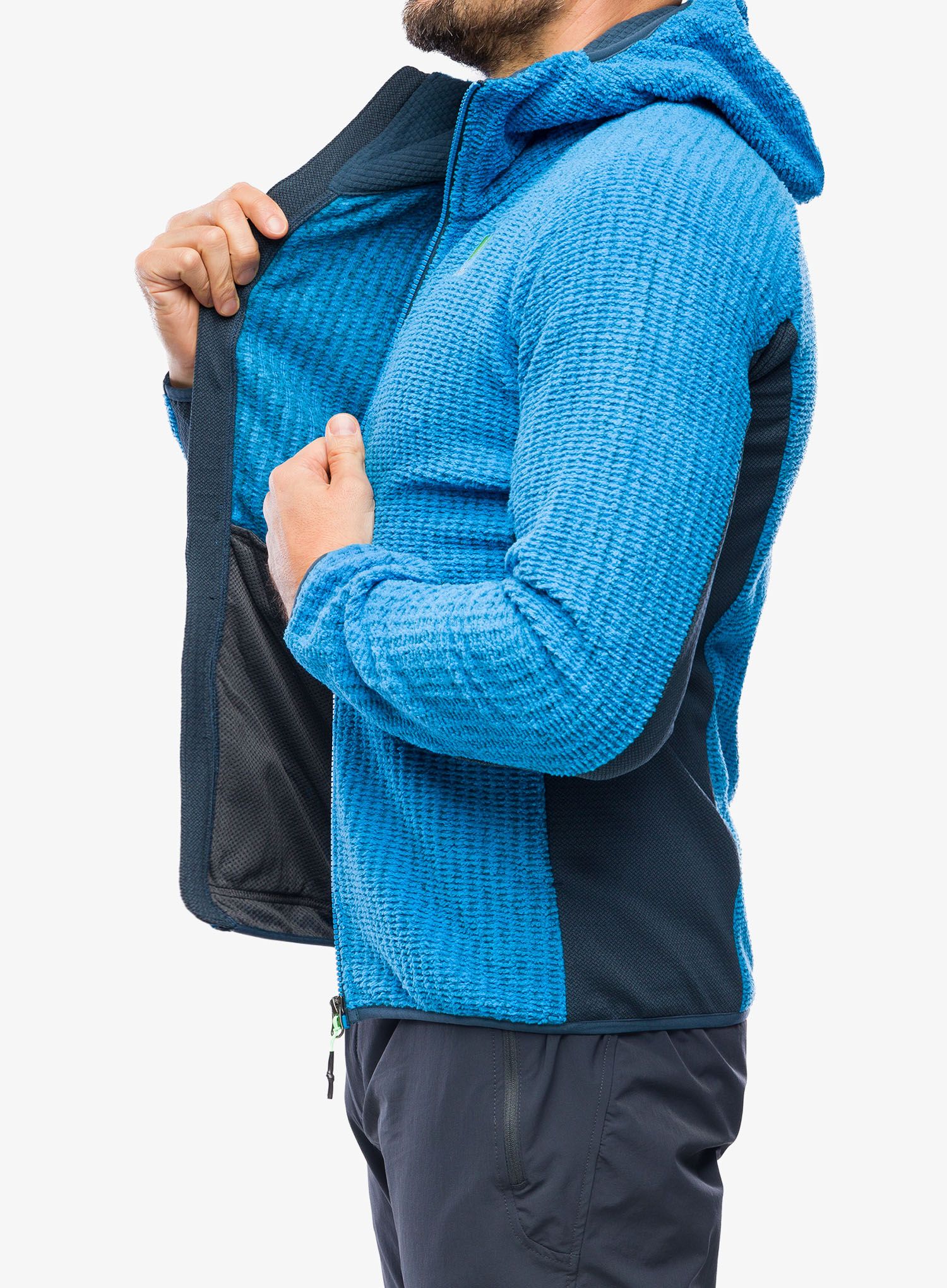 Mikina s kapucí Karpos Rocchetta Hoodie Fleece - diva blue/midnight