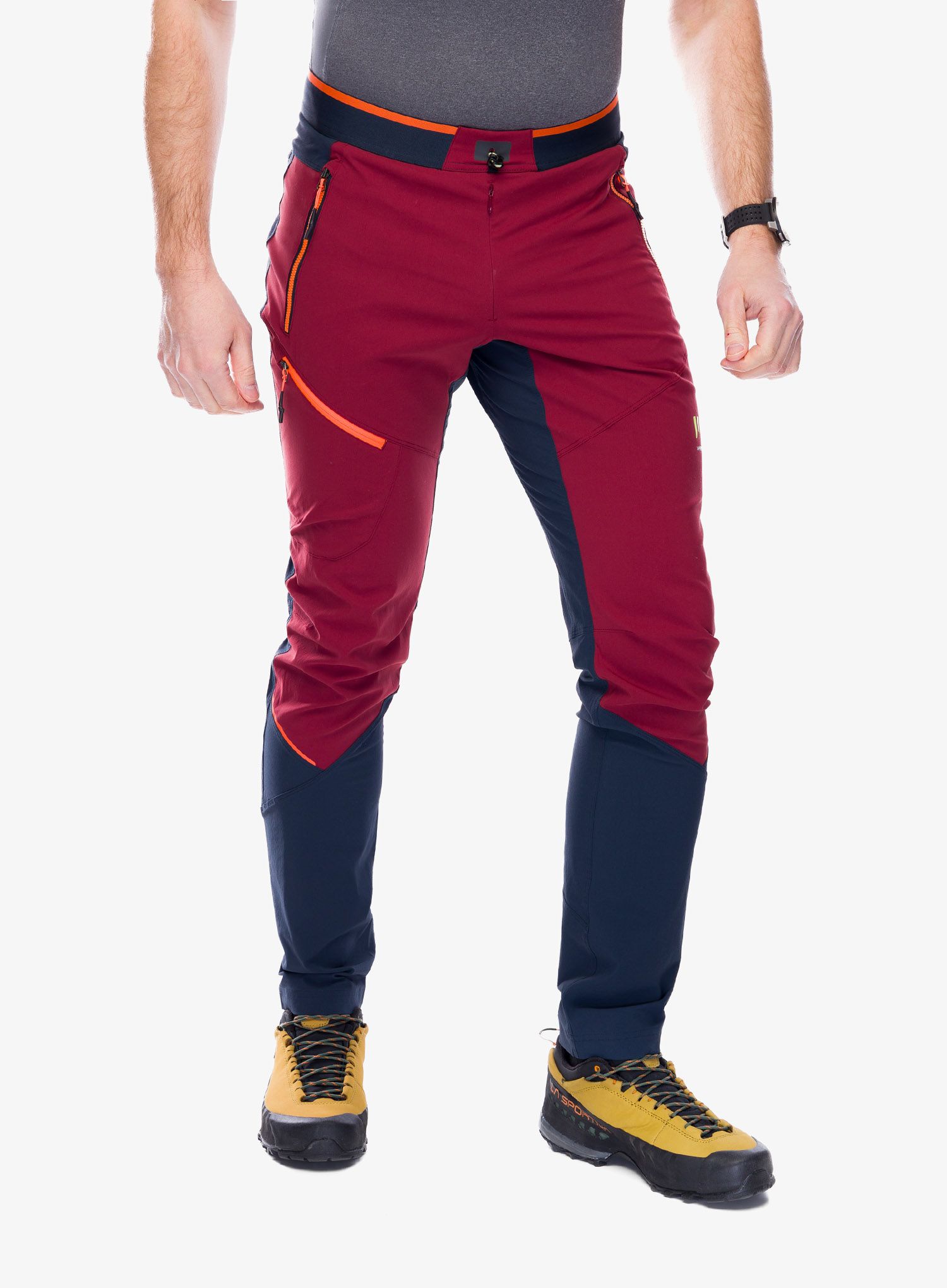 Kalhoty Karpos Rock Evo Pant - pomegranate/outer space