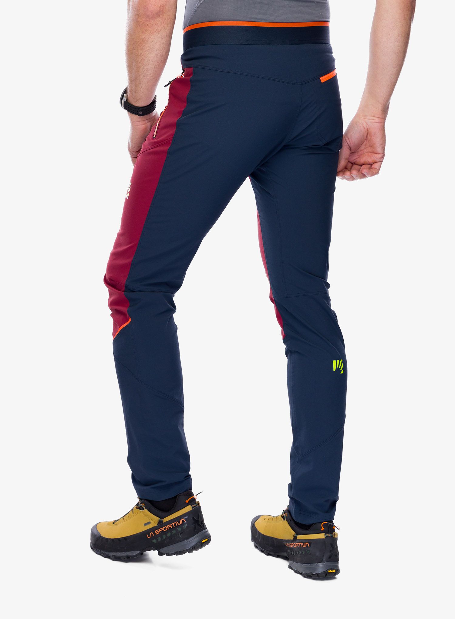 Kalhoty Karpos Rock Evo Pant - pomegranate/outer space