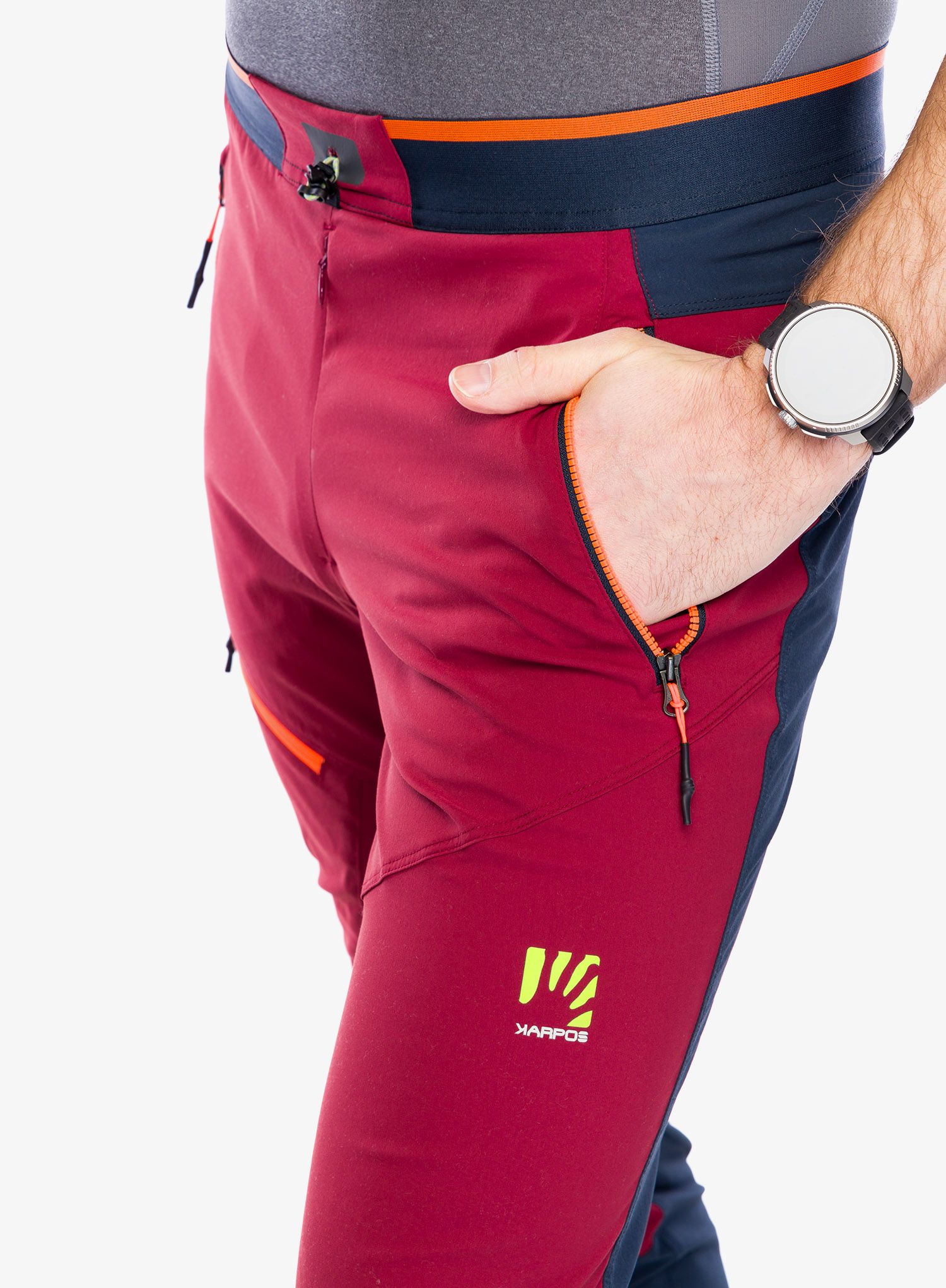 Kalhoty Karpos Rock Evo Pant - pomegranate/outer space