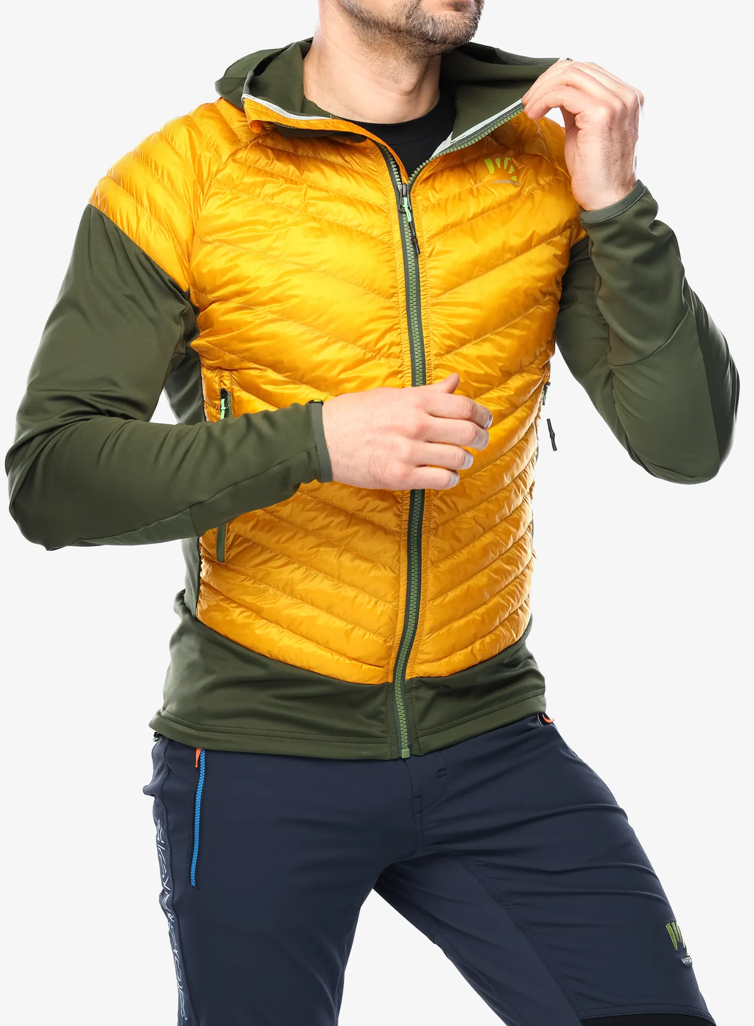 Hybridní bunda Karpos Sass De Mura Jacket - radiant/rifle green