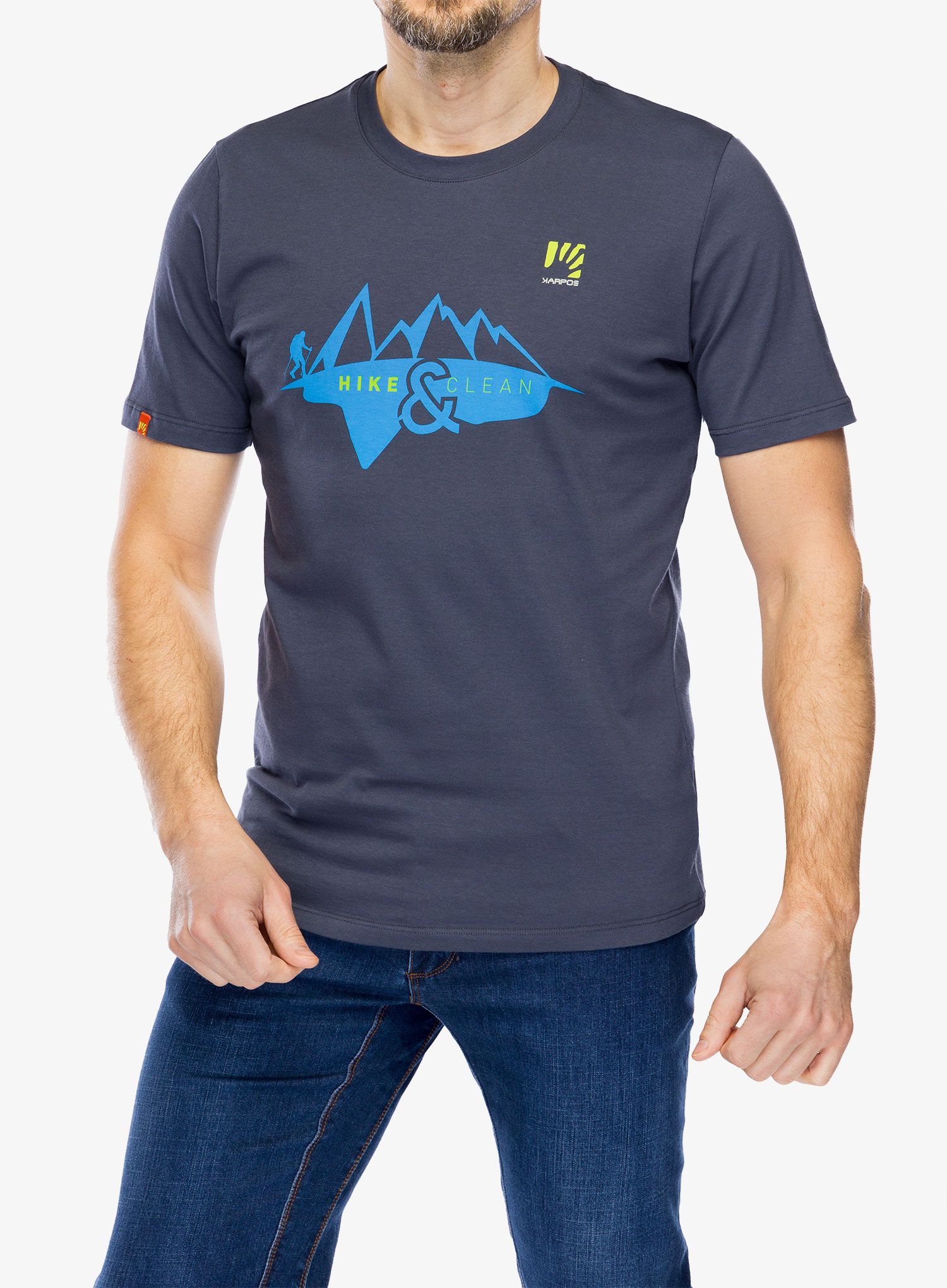 Bavlněné tričko Karpos Sport&Clean T-Shirt - hike/ombre blue