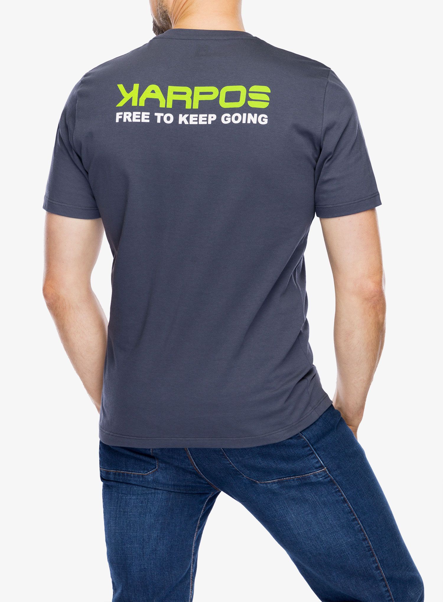 Bavlněné tričko Karpos Sport&Clean T-Shirt - hike/ombre blue