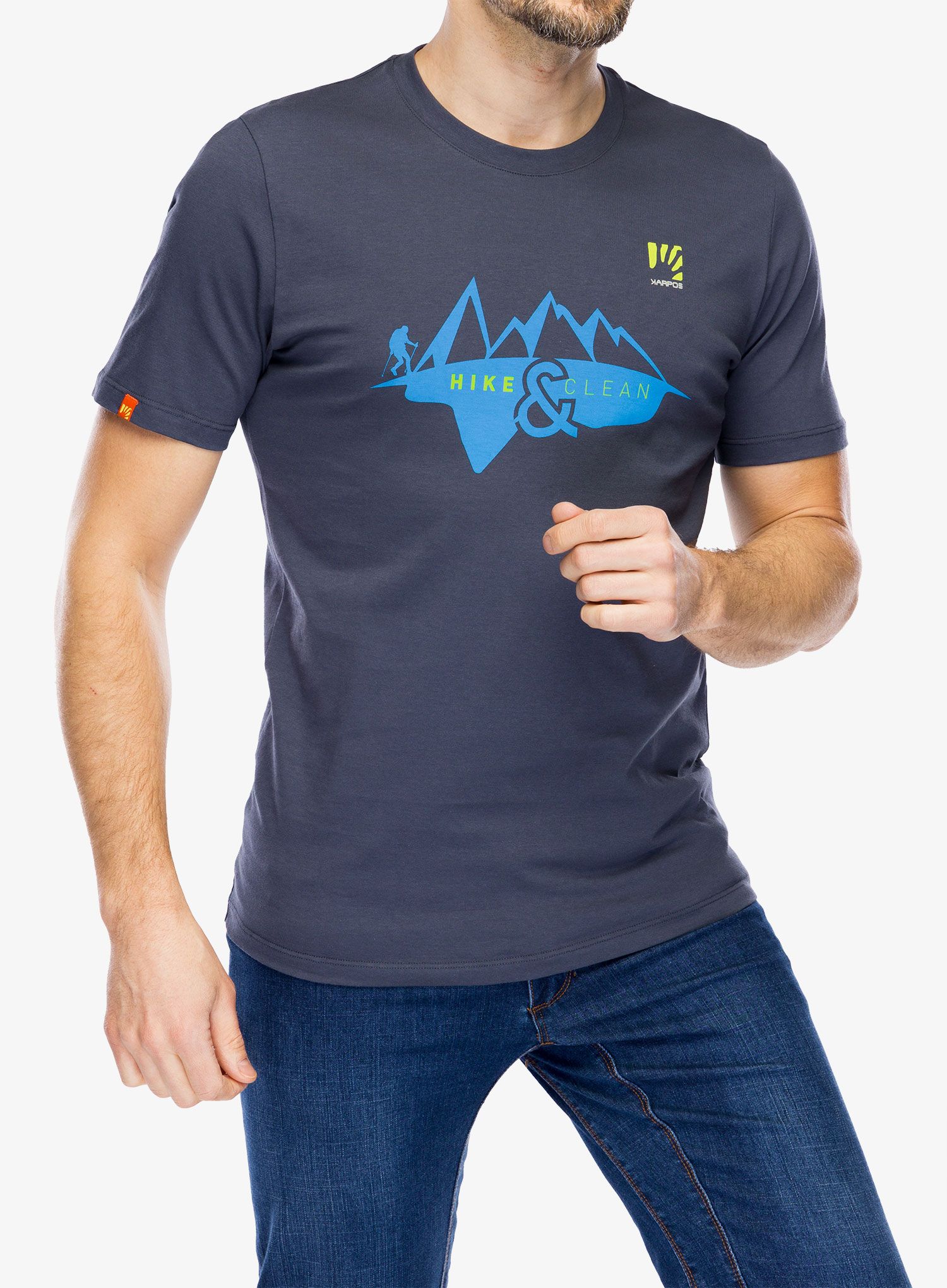 Bavlněné tričko Karpos Sport&Clean T-Shirt - hike/ombre blue