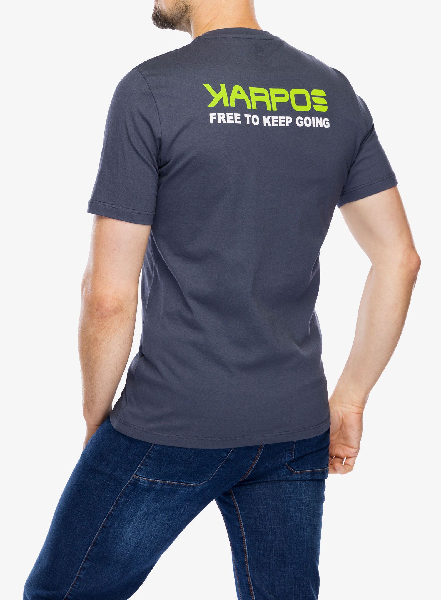 Bavlněné tričko Karpos Sport&Clean T-Shirt - hike/ombre blue